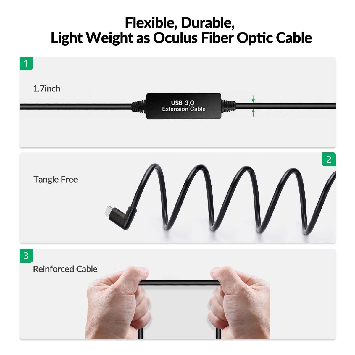 W Wdx Mast Dynapoint Limited Vr Link Cable,Compatiblewith Oculus Quest 2/Quest 3 Link Cable 26Ft,Usb 3.1 To Usb C For Quest 2/Steam Vr Virtual Reality Headset Game Connection Pc,8M