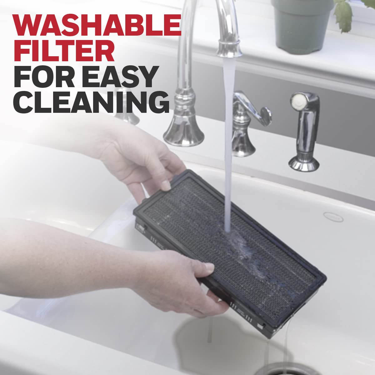 Honeywell Hfd 120 Q Quietclean Air Purifier With Permanent Washable Filters, Medium Rooms (170 Sq. Ft.), Black