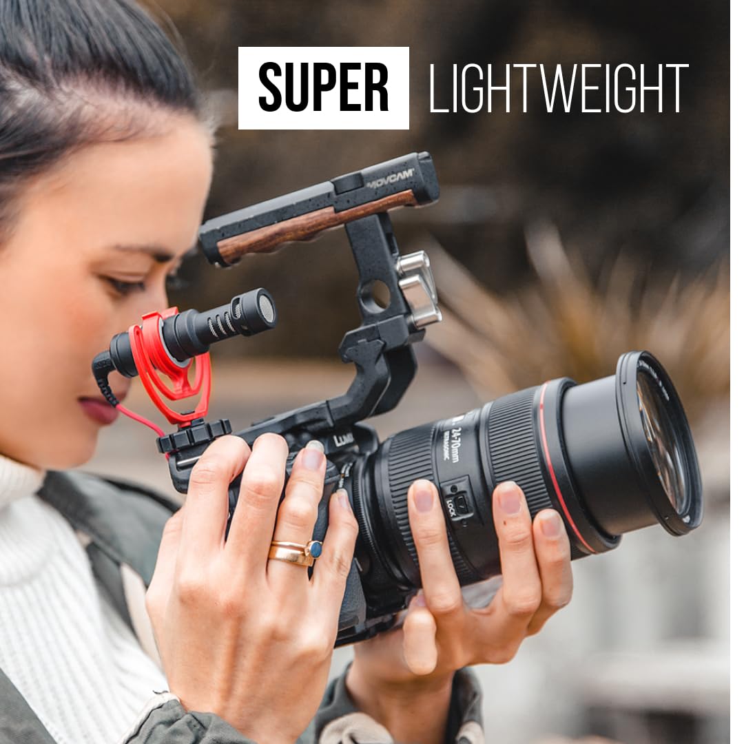 Rode Videomicro Compact On Camera Microphone With Rycote Lyre Shock Mount, Auxiliary, Black