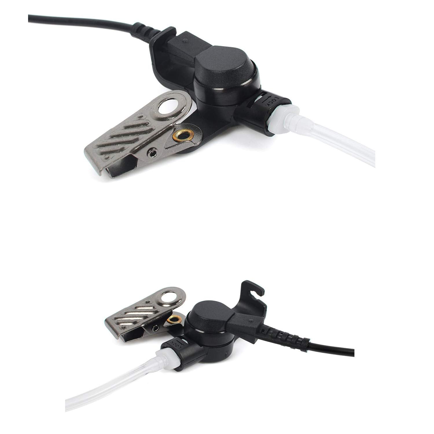 Hys Receiver/Listen Only Surveillance 3.5Mm Headset Earpiece With Clear Acoustic Coil Tube Earbud For Two Way Radios, Transceivers And Radio Speaker Mics Jacks