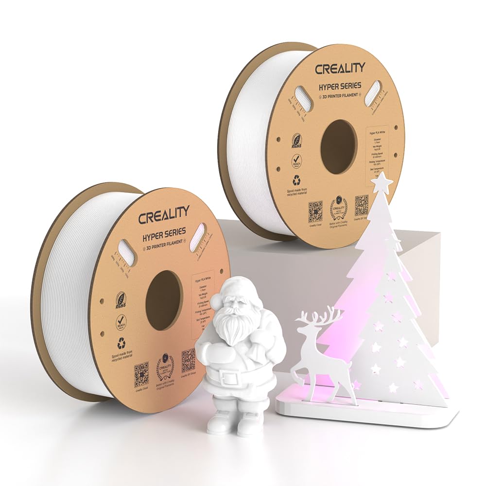 Official Creality Hyper Pla Filament Bundle For Christmas Decorations, Up To 600Mm/S High Speed 3D Printer Filament Pla, No Tang