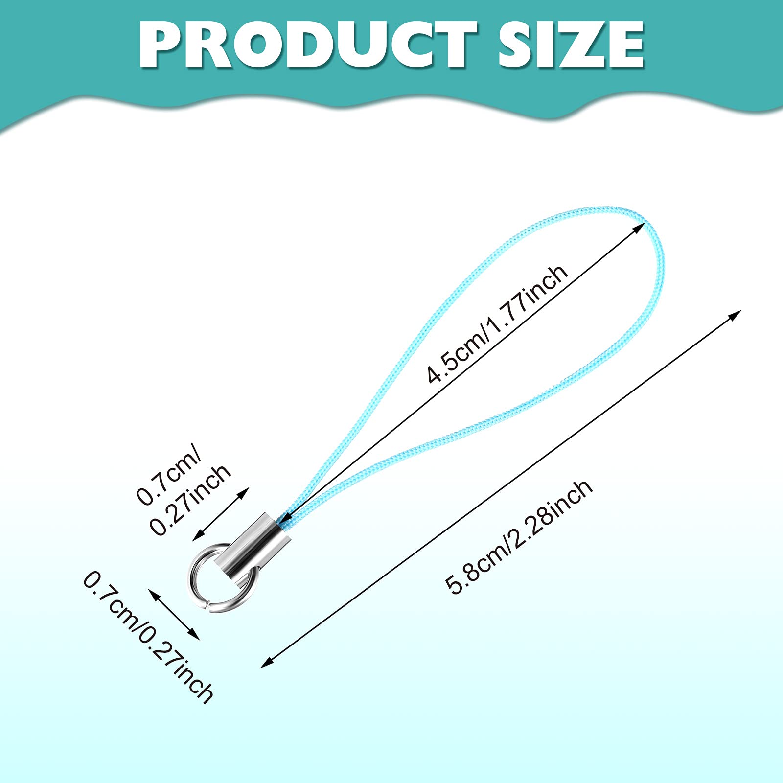 100 Pieces Cell Phone Split Ring Strap Phone Charm Cords Cellphone Lariat Lanyard Manual Doll Lanyard Decorations For Phone Usb