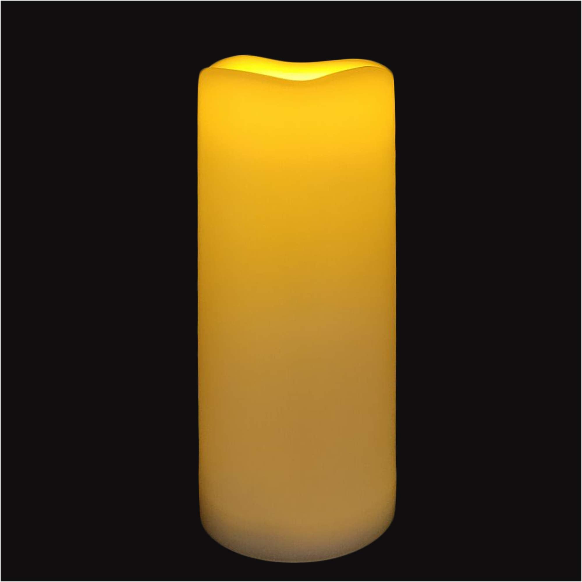 Outdoor Waterproof Flameless Led Pillar Candle With Timer Battery Operated Plastic Large Decorative Electric Candle Light For Ha