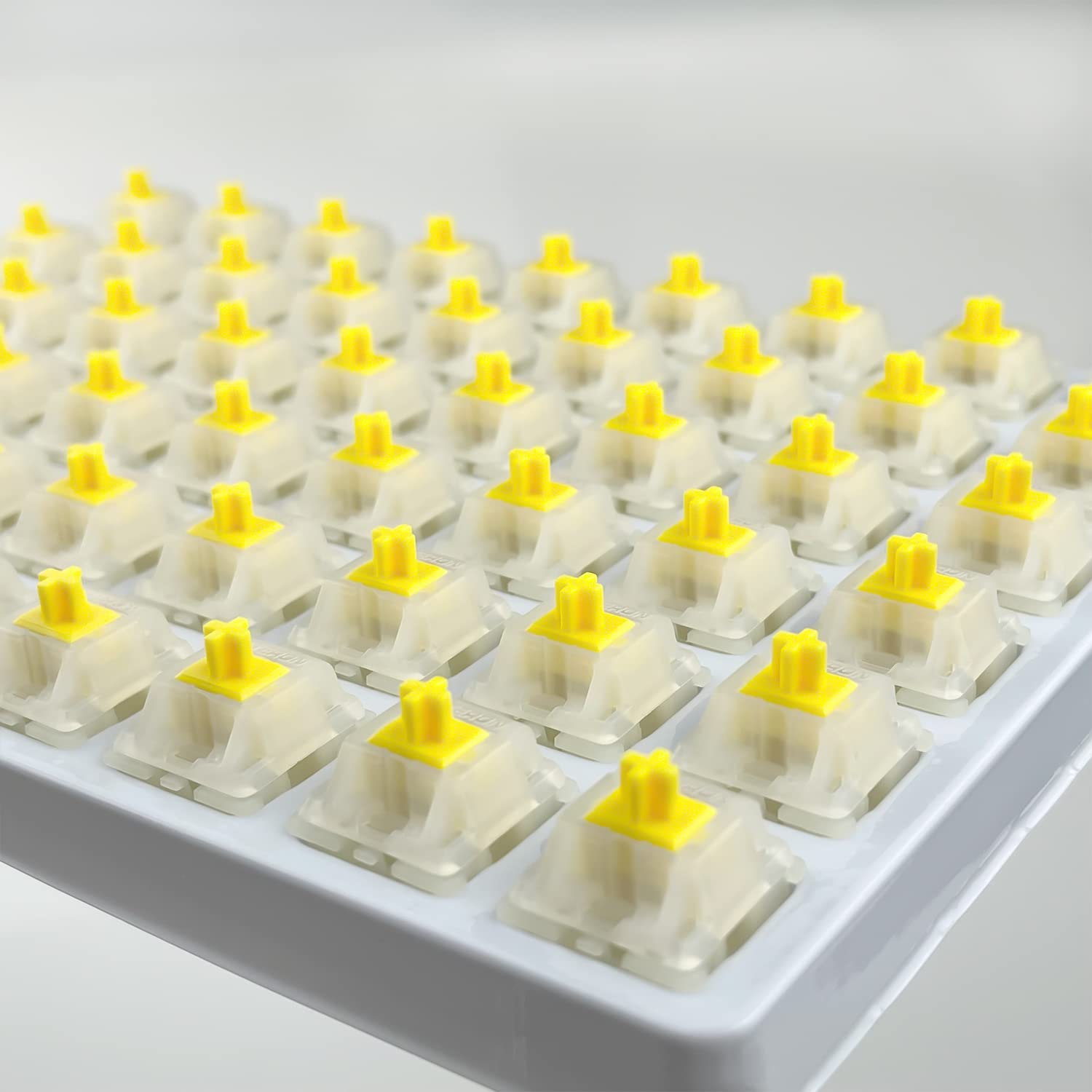 Gateron Milky Yellow Pro V2 Switches, Pre Lubed Linear 5 Pin For All Mx Mechanical Keyboard (108Pcs, Milky Yellow Pro)