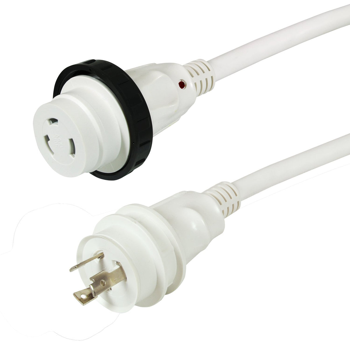 Marinco 25Sppw Cordset, 30A 125V, 25', White