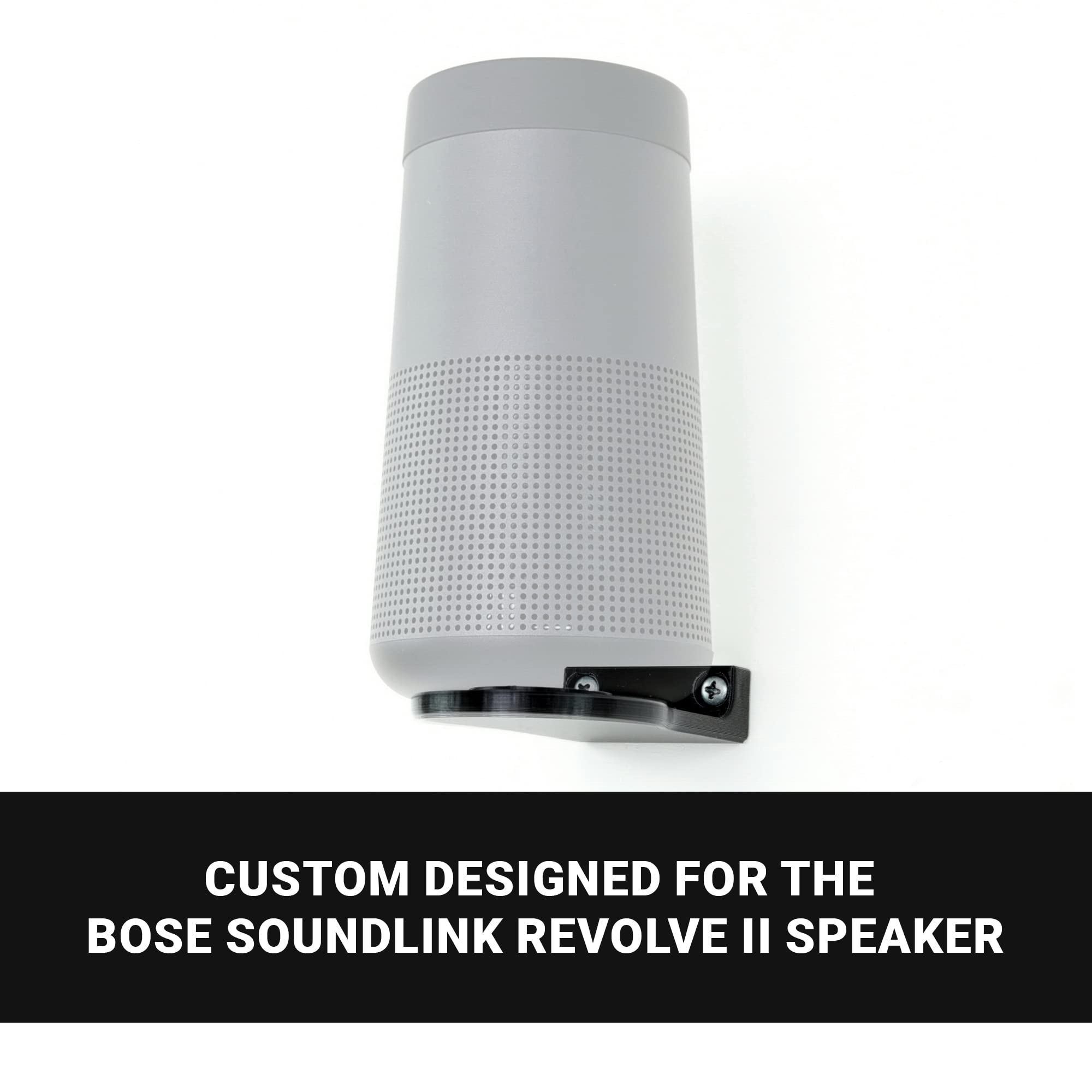 Spartan Mounts Bluetooth Speaker Wall Mount For Bose Soundlink Revolve Ii Speakers, Low Profile Mount Anywhere Design For Home,