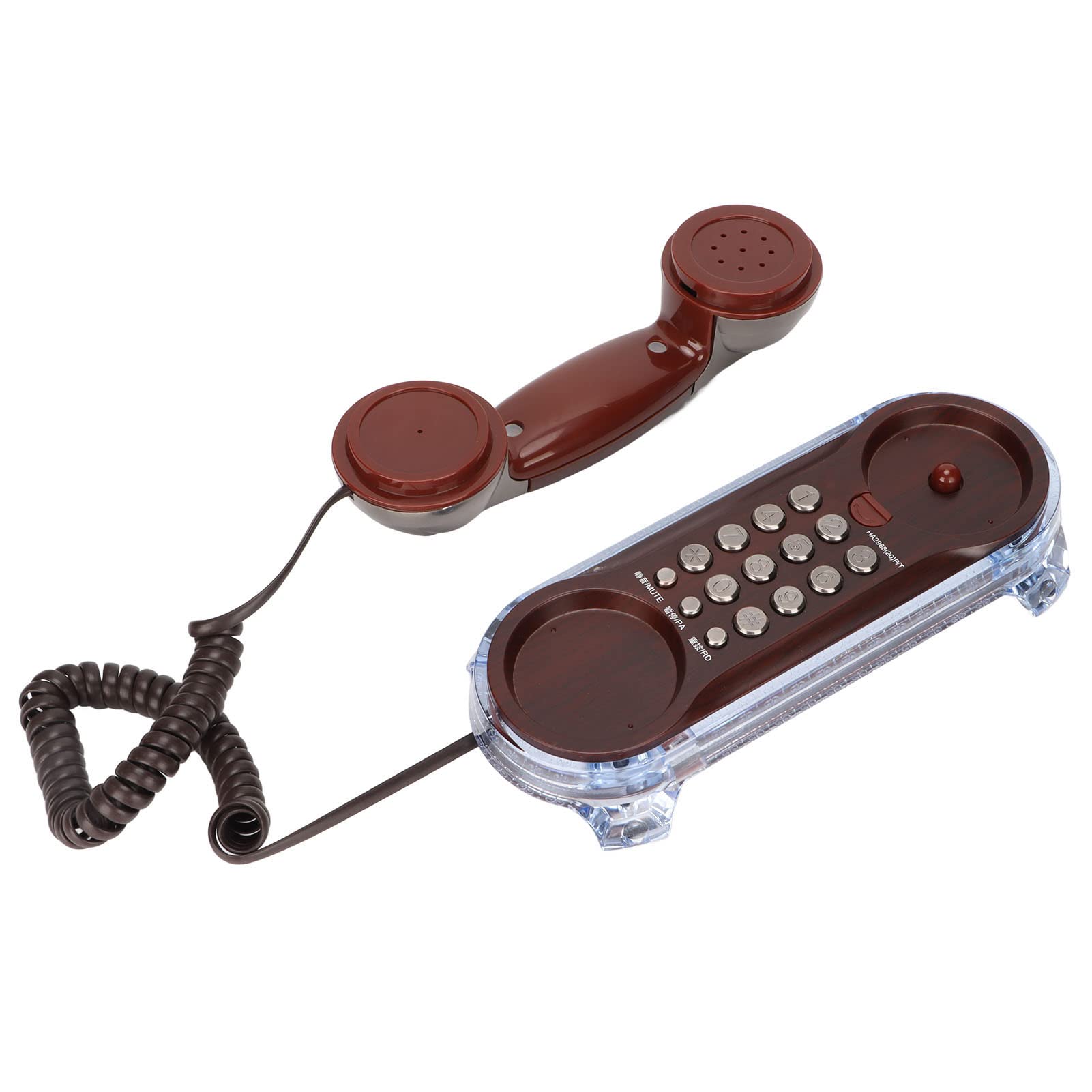 European Vintage Wall Phone Retro Desktop,Wall Mounted Dual Purpose Wired Telephone Desktop Wall Landline Phone With Light For H