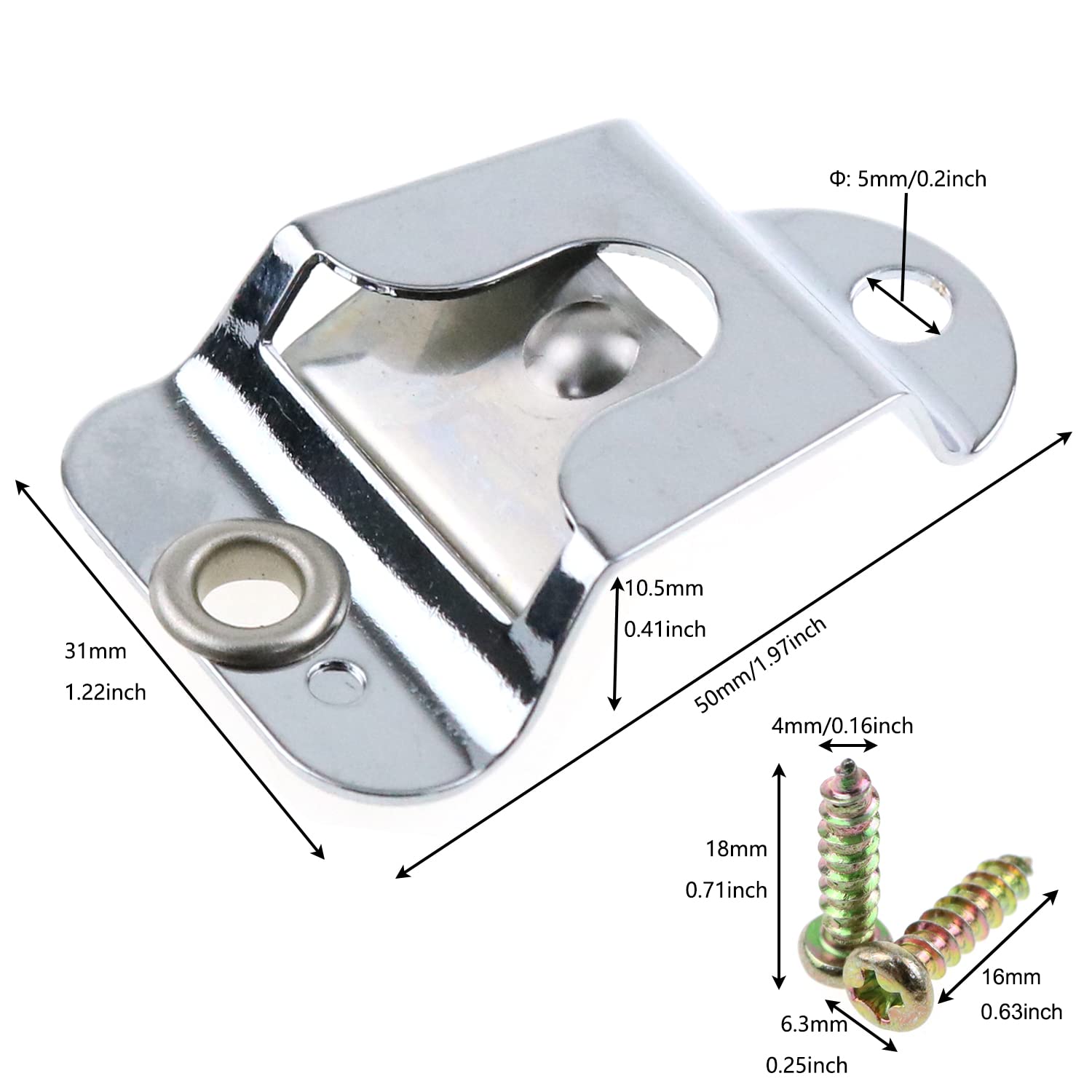 Microphone Holder E Outstanding 2Pcs Mic/Cb Mic Hanger Clips Microphone Hang Up Clip With Screws For Kenwood Mobile Radio Microp