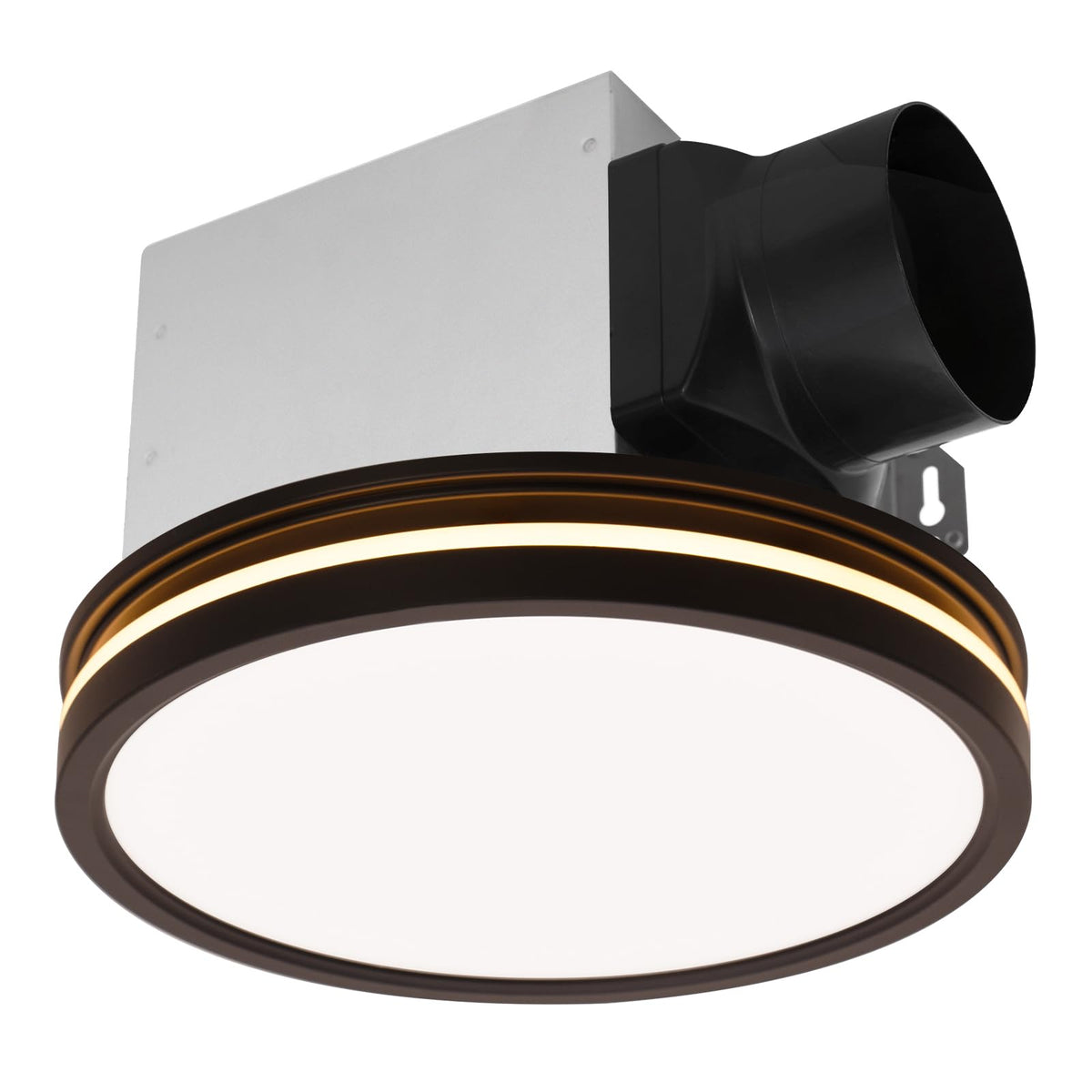 Akicon Bathroom Exhaust Fan With Light, 80 Cfm 2.0 Sones Bathroom Fans For Ceiling, 3Cct 15W Dimmable Led Light And 3.5W Nightli
