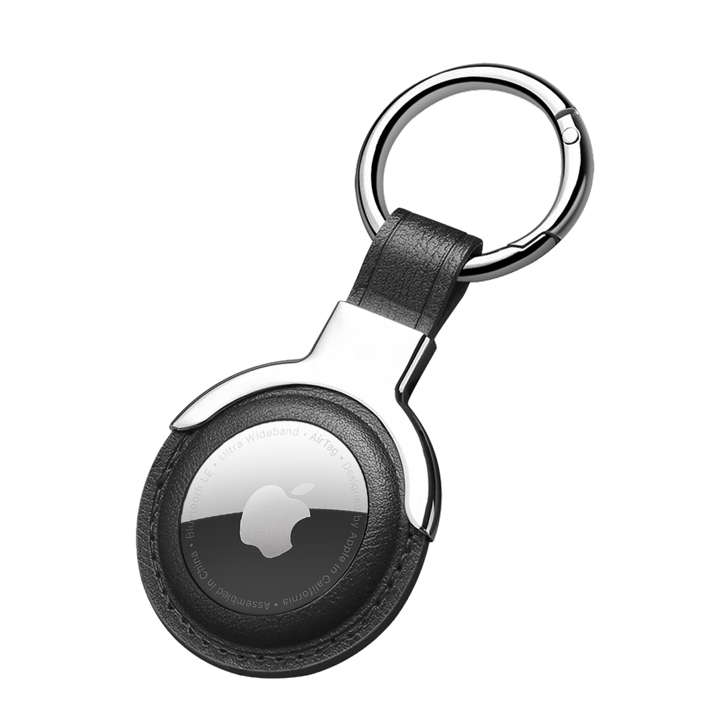 Leather Protective Case For Airtags, Airtags Loop Holder Airtag Keyring Cases Air Tags Protective Cover Airtag Key Chain Loop Ho