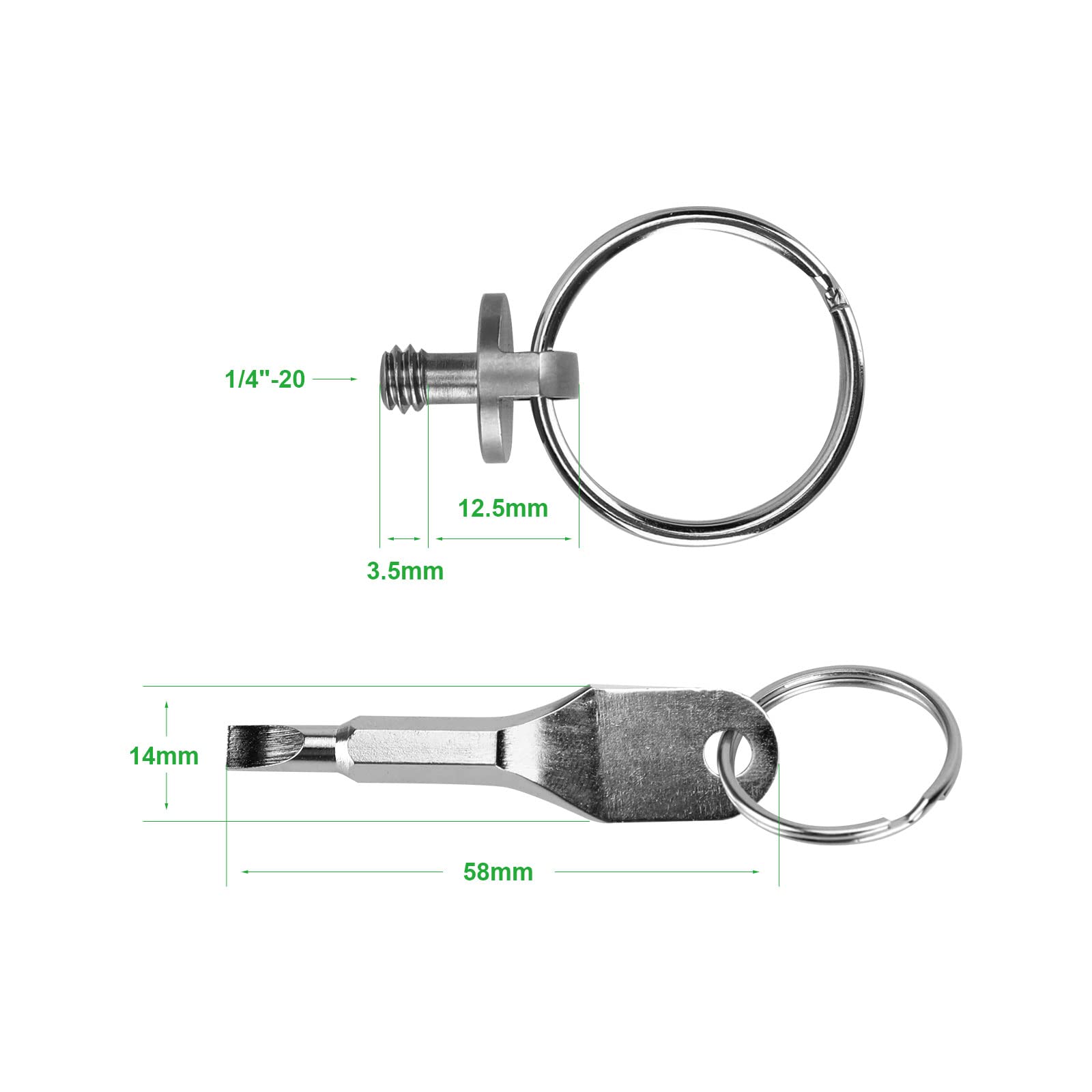 Szrig Camera Cage Screw Adapter With 1/4'' 20 & 3/8 16 Screw Pack For Tripod Screw Accessories(8 Pieces)