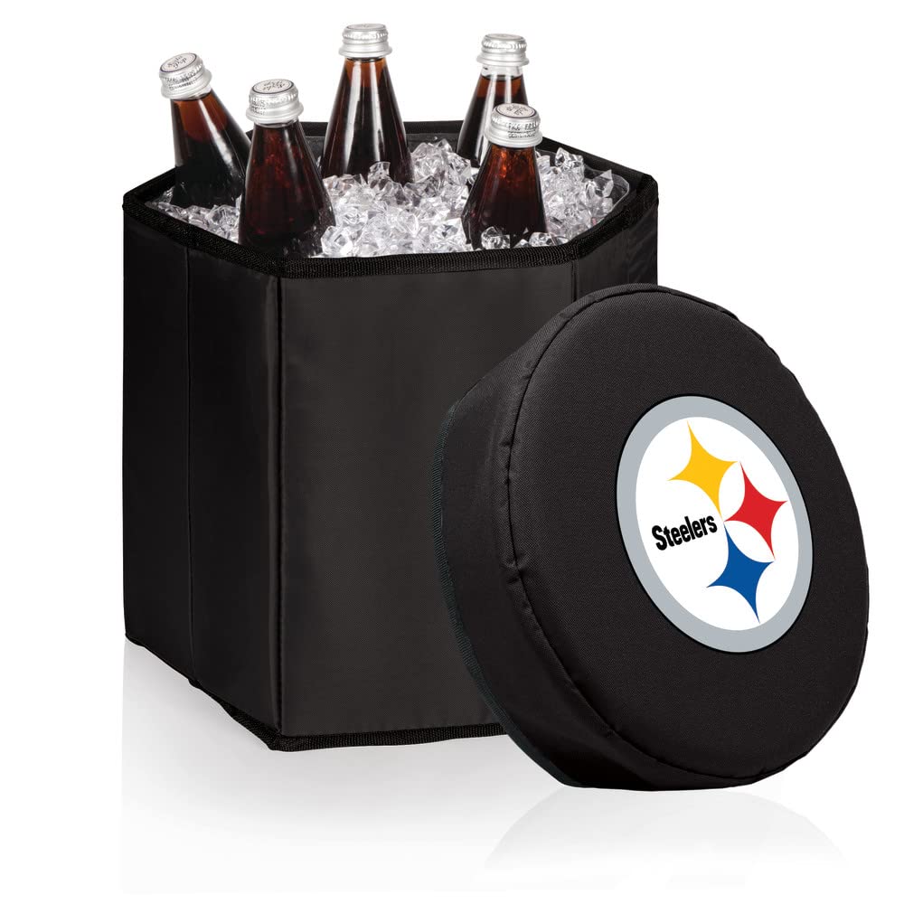 Picnic Time Black Pittsburgh Steelers 12 Quart Bongo Cooler