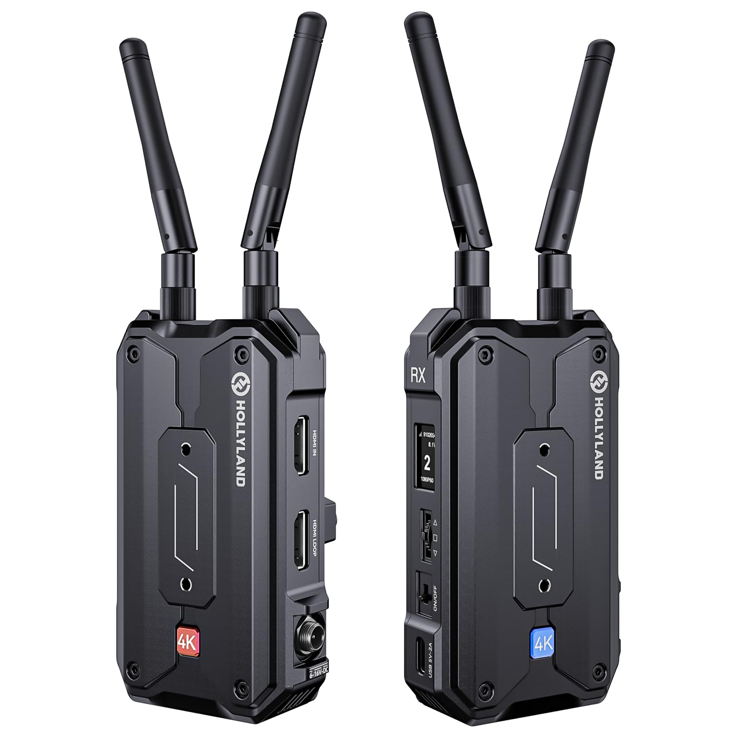 Hollyland Pyro H Wireless Hdmi Video Transmission System, Dual Band 4K30/1080P60 1300Ft Los Range 60Ms Latency, Up To 4 Receiver