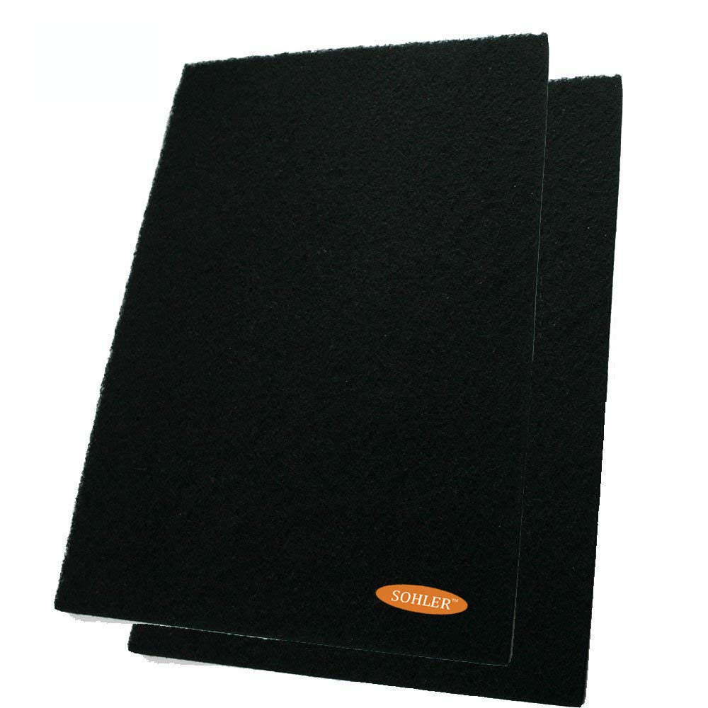 2 X Odor Control Activated Carbon Charcoal Cut To Fit Replacement Filter Pad Sheet 17.5''X 11.8'' For Air Purifiers