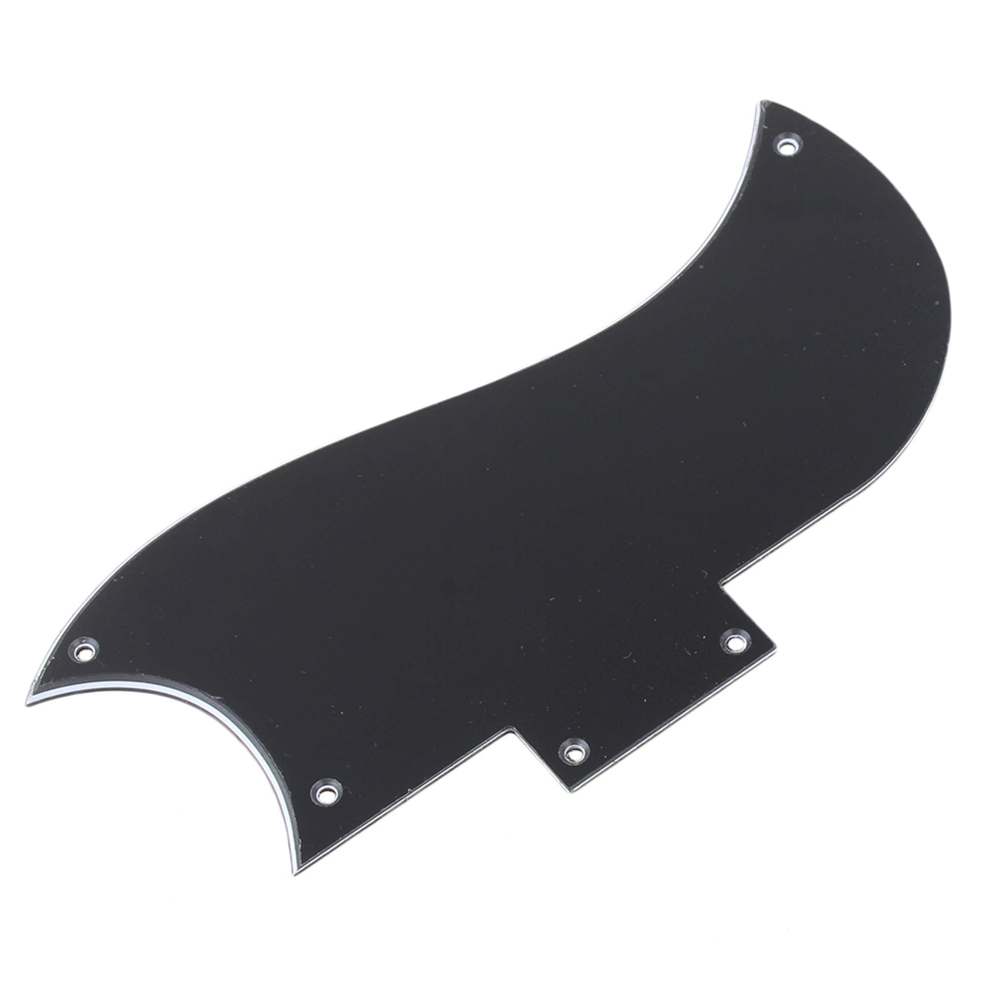 Pickguard For Sg 3 Ply Black 2 Humbucking 5 Holes Guitar Pickguard