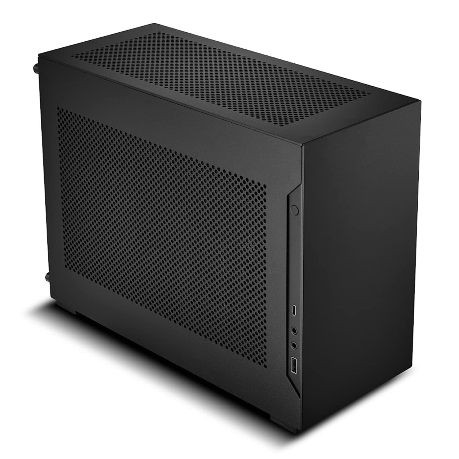 Lian Li A4-H2O Small Case - Mini Itx - Aluminum Exterior & Spcc Steel Interior - Pcie 4.0 - Easy Aio Installation - Supports Sfx