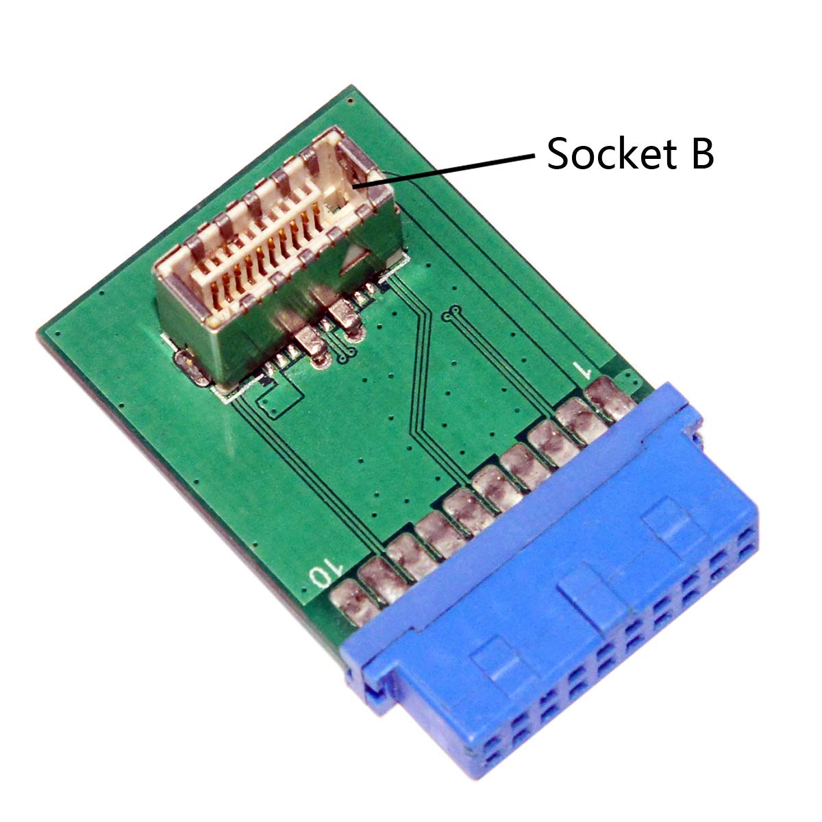 Chenyang Motherboard 19/20Pin To Usb 3.1 Type-E Key-B Front Panel Socket Adapter