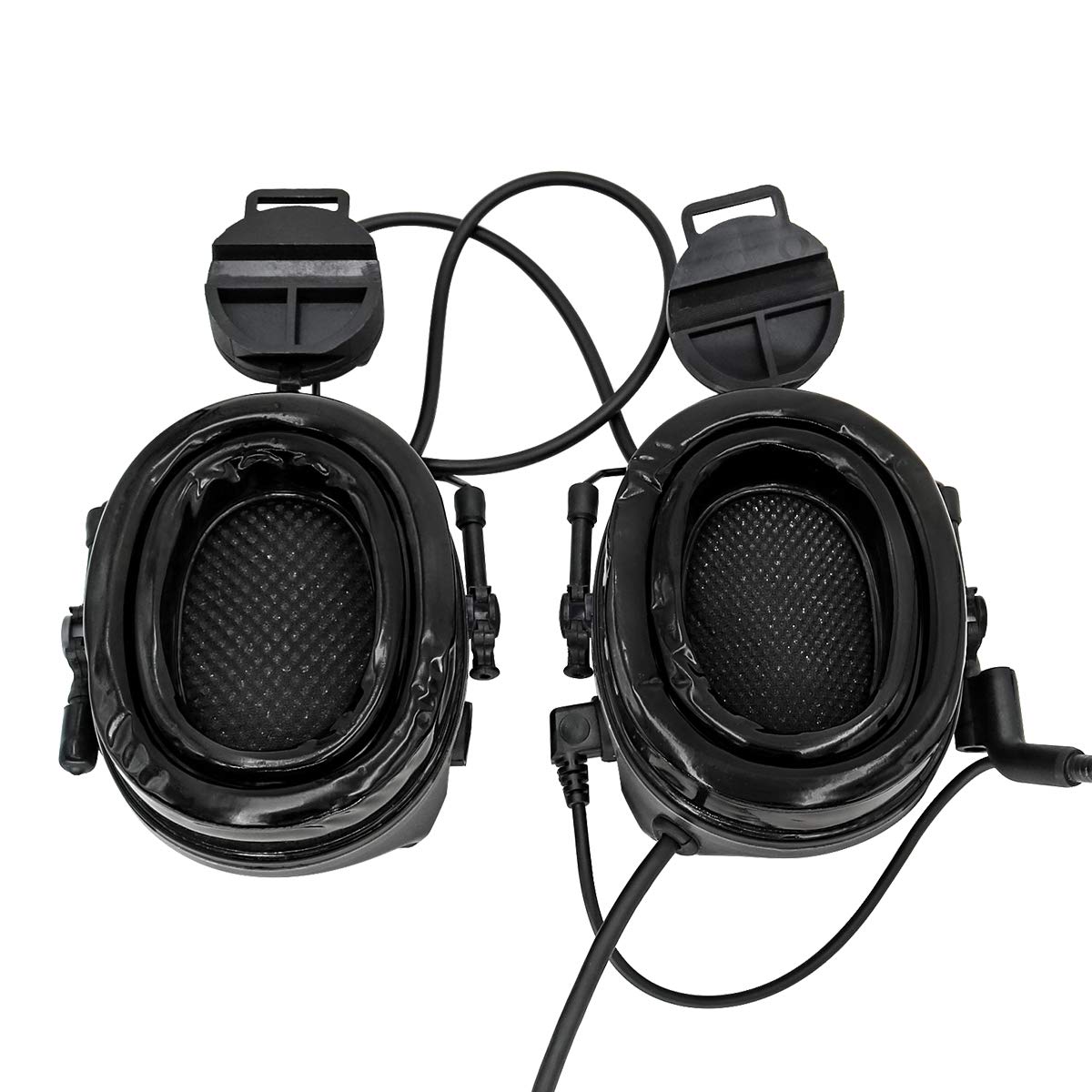 Hearfalcom Tactical Comta Iii Headset Helmet Arc Rail Adapter Bracket Version With U94 Ptt Adapter Compatible With Baofeng Uv 5R