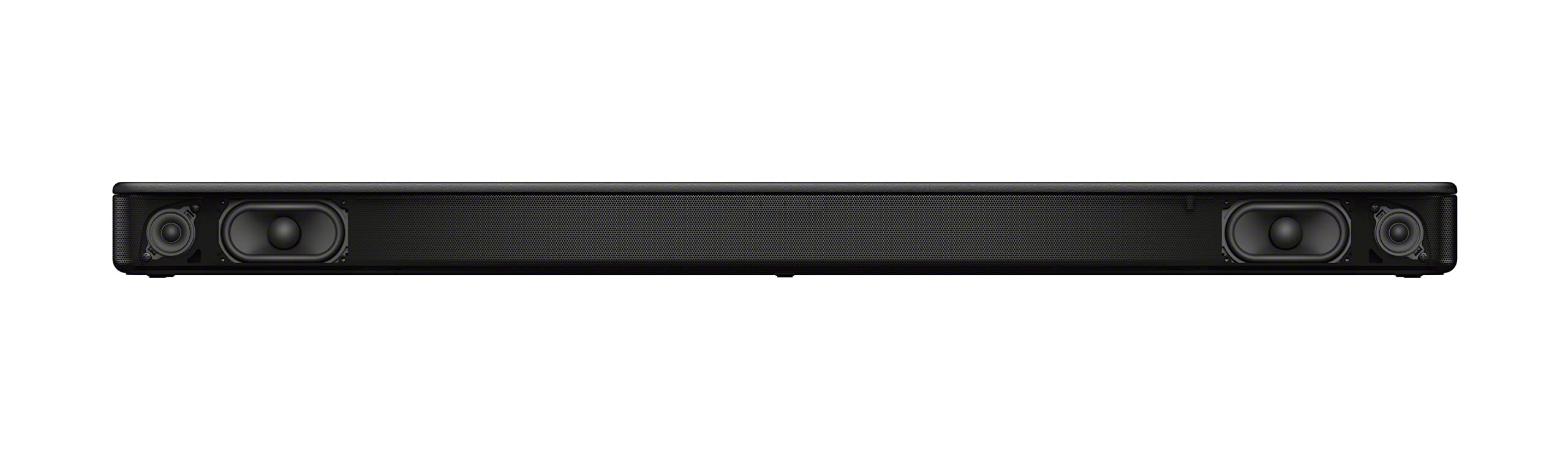 Sony S100F 2.0ch Soundbar with Bass Reflex Speaker, Integrated Tweeter and Bluetooth, (HTS100F), easy setup, compact, home office use with clear sound black