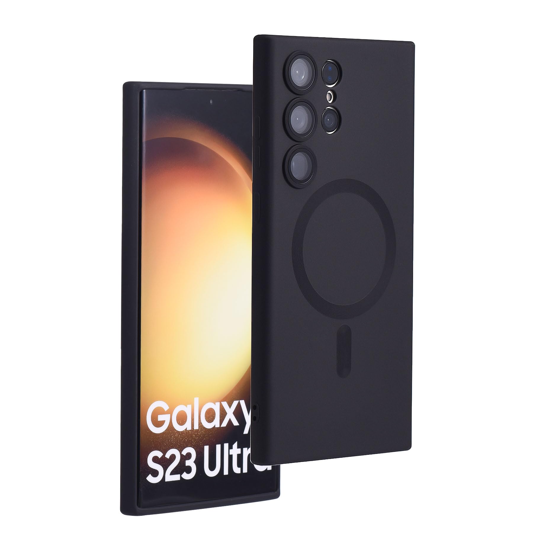 Yetagso For Samsung Galaxy S23 Ultra Case,Soft Silicone Samsung Galaxy S23 Ultra Phone Case With Camera Protection,Anti Scratch