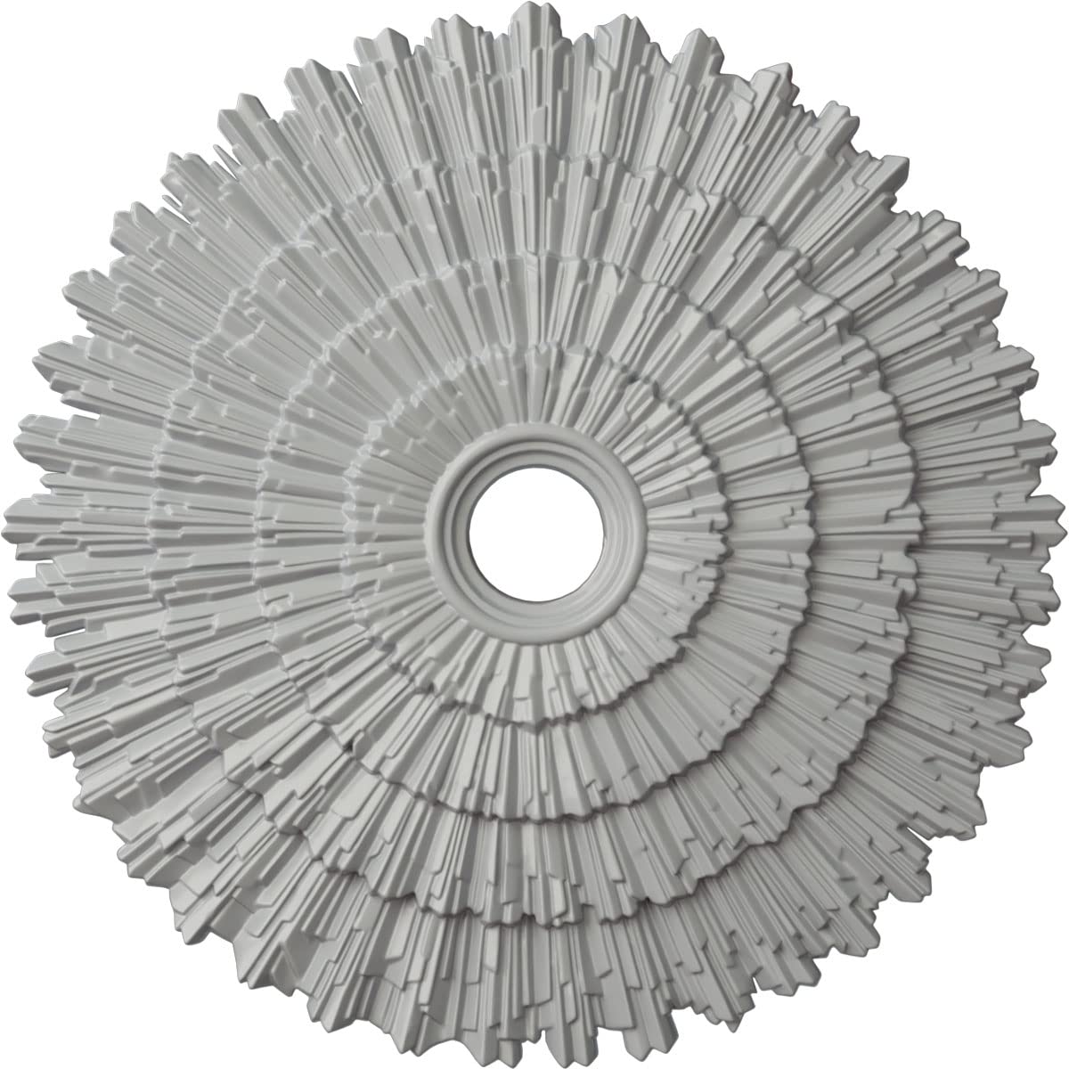 Ekena Millwork CM24ENFRF - 24 3/4OD x 3 1/4ID x 1 7/8P Eryn Ceiling Medallion (Fits Canopies up to 4) - Ceiling Medallion, Frost
