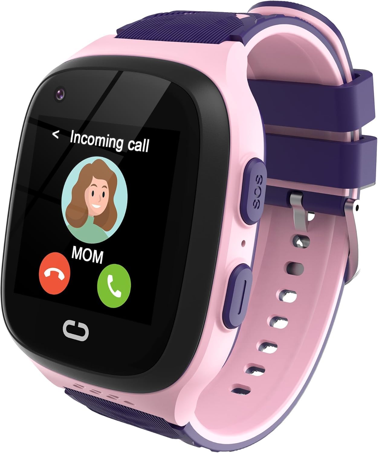 4G Kids Smart Watches Girls With Gps Tracker, Kids Cell Phone Watch For Girls Age 5-12, Video Calling Sos Call Voice Chat Alarm 