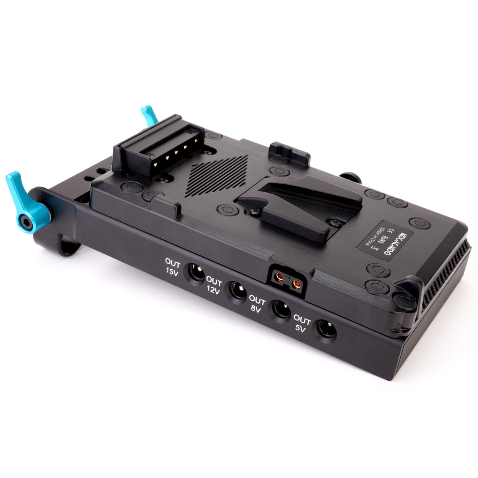 Kocackoo V Mount Lock Battery Plate Power Supply Splitter Adapter With 15Mm Rod Clamp + Lp E6 Dummy Battery For Bmpcc 4K/6K?Dslr