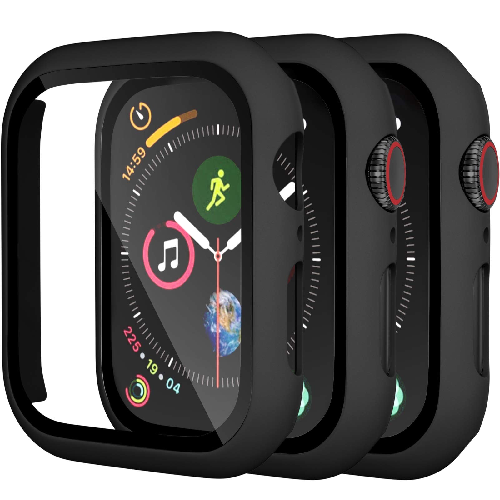 Charlam Compatible With 42Mm Apple Watch Case, Apple Watch Series 10 Case Cover 42Mm Wtih Touch Sensitive Screen Protector, 3 Pa