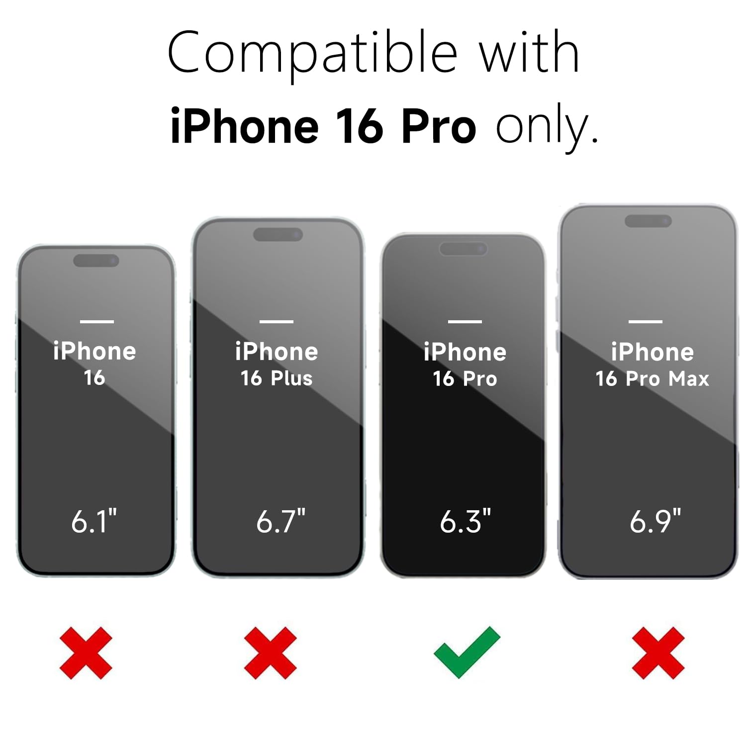 Oakxco For Iphone 16 Pro Phone Case Liquid Silicone, Thin Slim Soft Rubber Gel Tpu Plain Protective Simple Cover For Women Girl