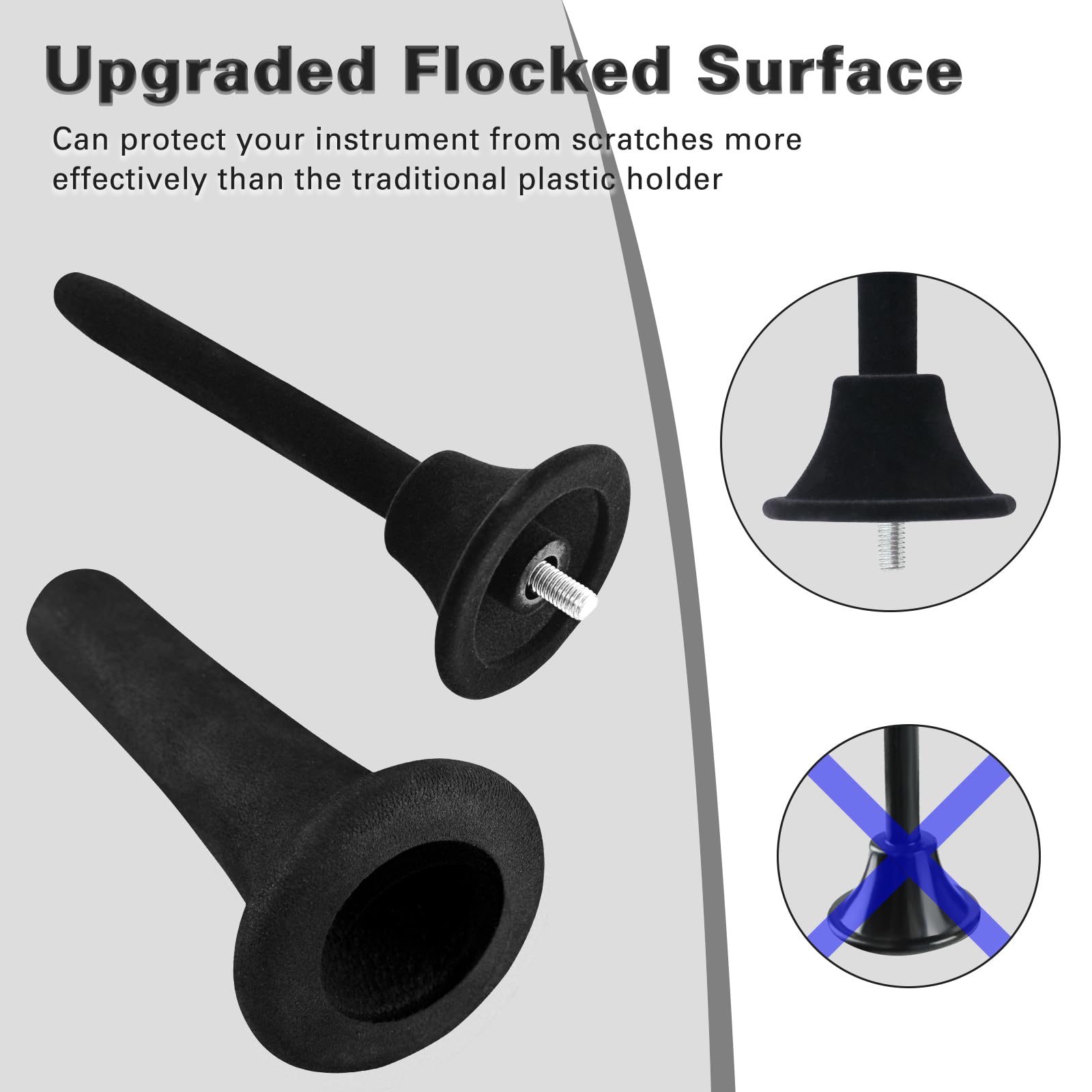 Eastrock Soprano Saxophone Stand Folding Saxophone Stand Saxophone Holder Rack With Carrying Bag (Soprano Saxophone Stand)