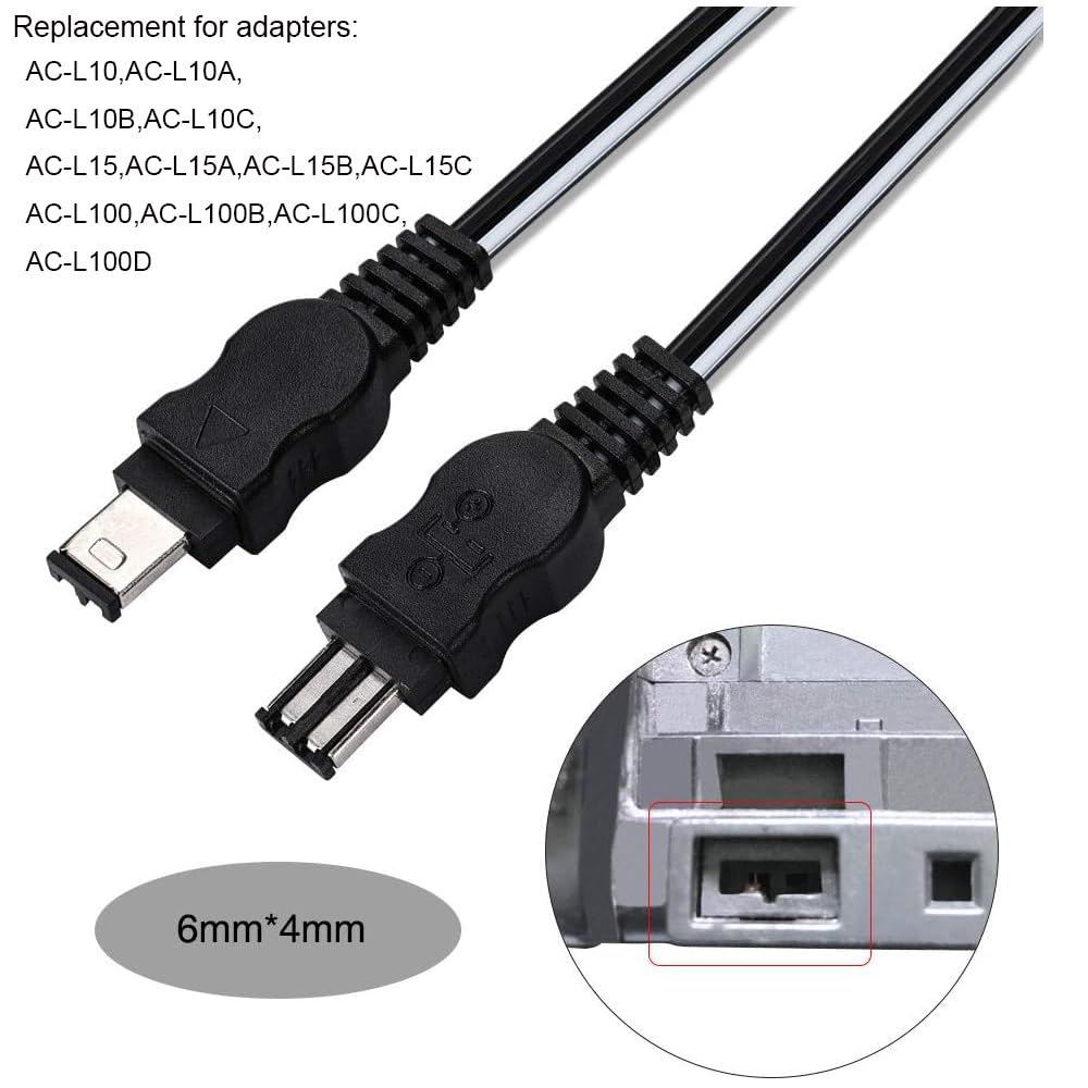 Cexo Ac L15 L100 Adapter Power Supply Charger, Compatible For Sony Handycam Camcorder Ccd Trv16,Ccd Trv25, Ccd Trv36,Ccd Trv37,C