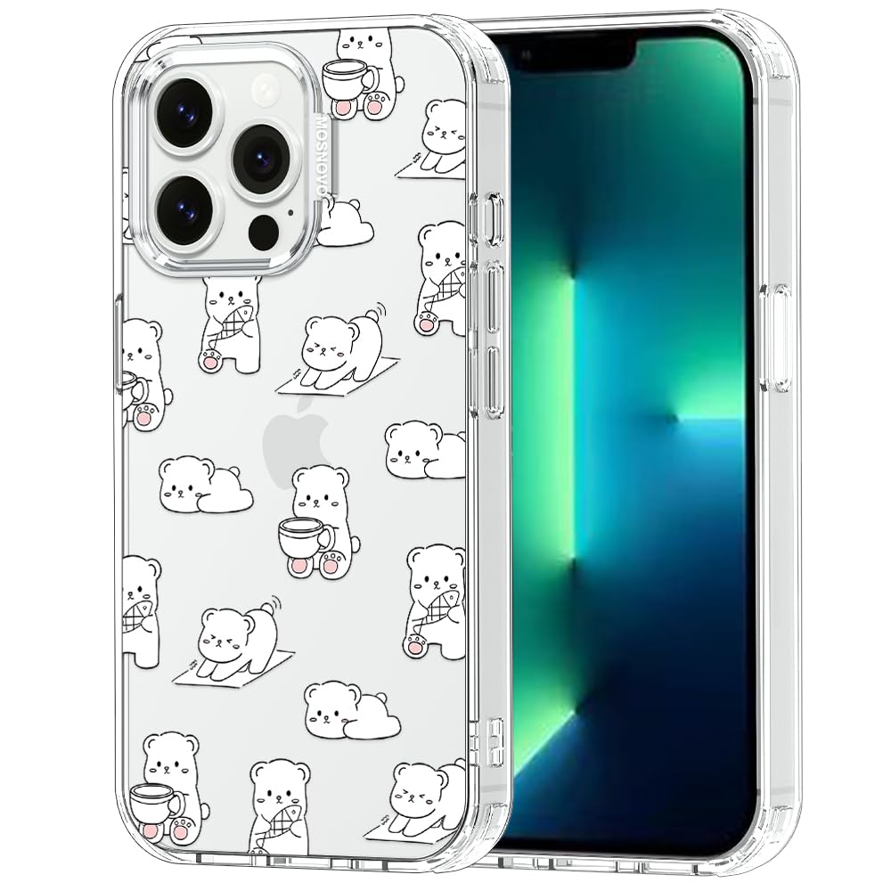 MOSNOVO for iPhone 13 Pro Case, Shockproof Military-Grade Protection 6.6ft Drop Tested, Clear Phone Case for iPhone 13 Pro, Cozy