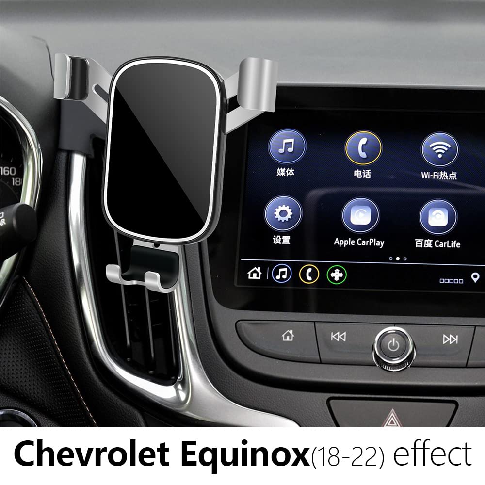 Lunqin Car Phone Holder For Chevrolet Equinox 2018 2019 2020 2021 2022 2023 2024 Chevy Auto Interior Accessories Best Cell Phone