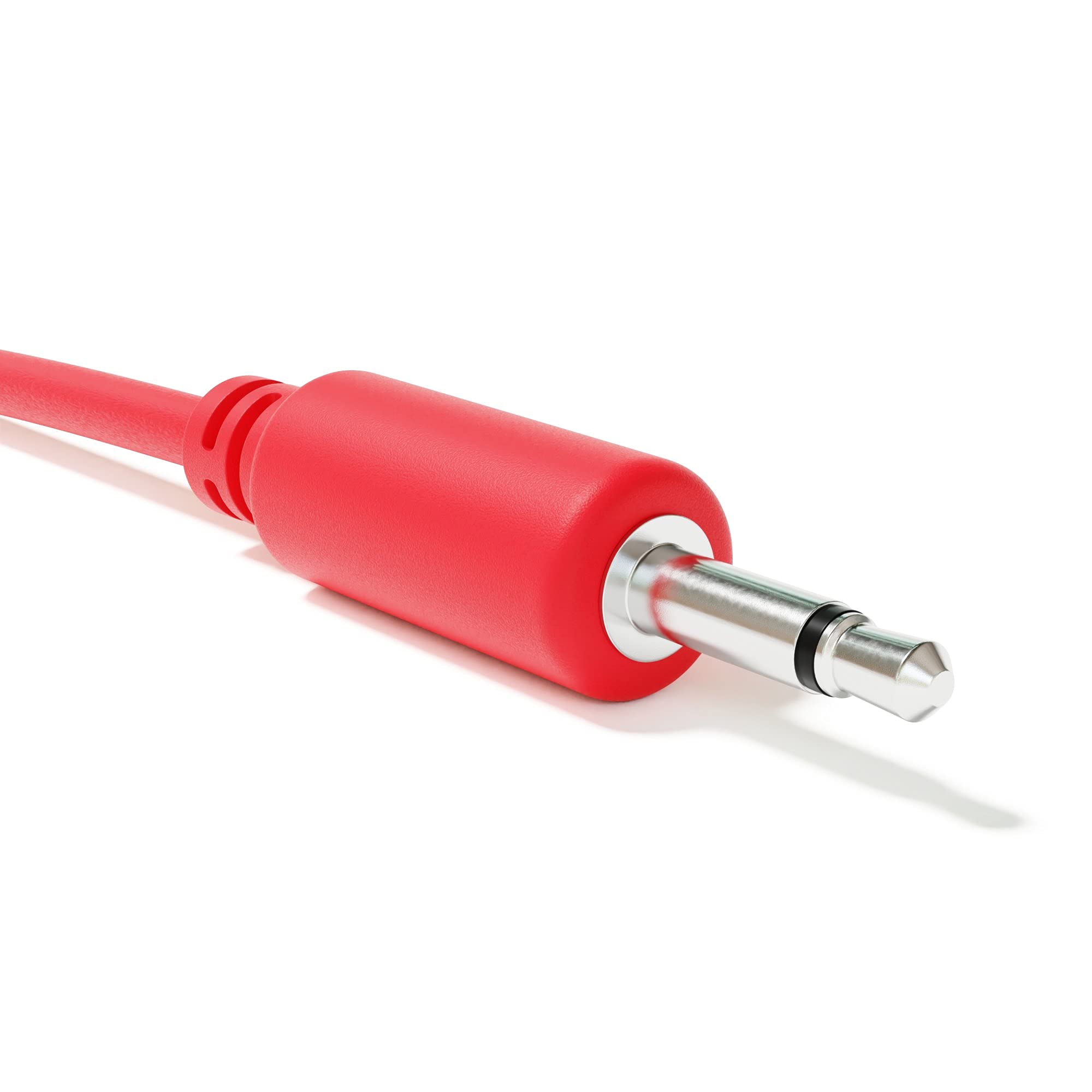 Excelvalley   5 Pack   Mono Modular Patch Cables   Ts 3.5Mm 1/8'' Eurorack Synthesizer [Red   200 Cm   79'']
