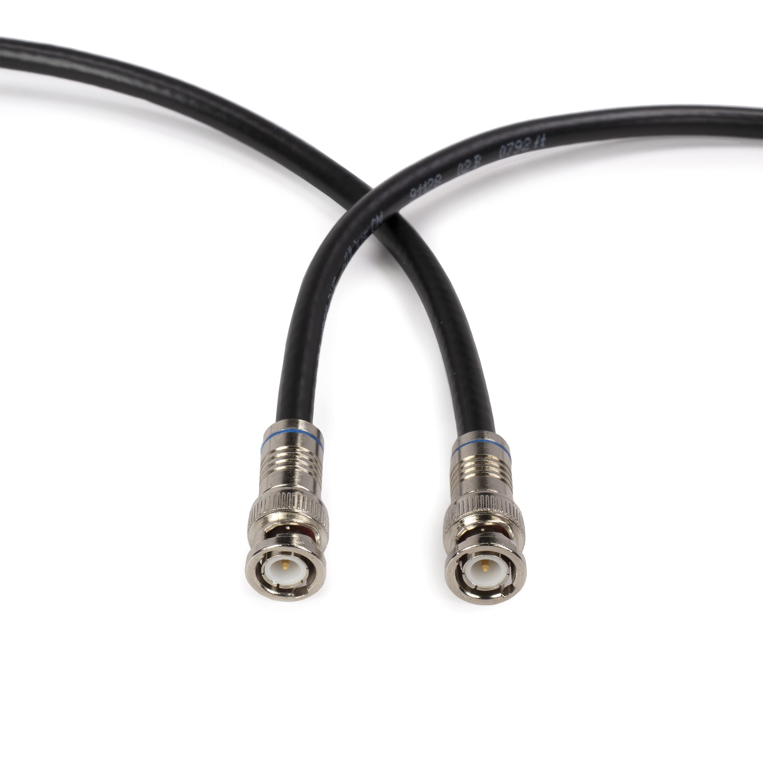 The Cimple Co Bnc Cable, Black Rg6 Hd Sdi And Sdi Cable (With Two Male Bnc Connections)   75 Ohm, Professional Grade, Low Loss C