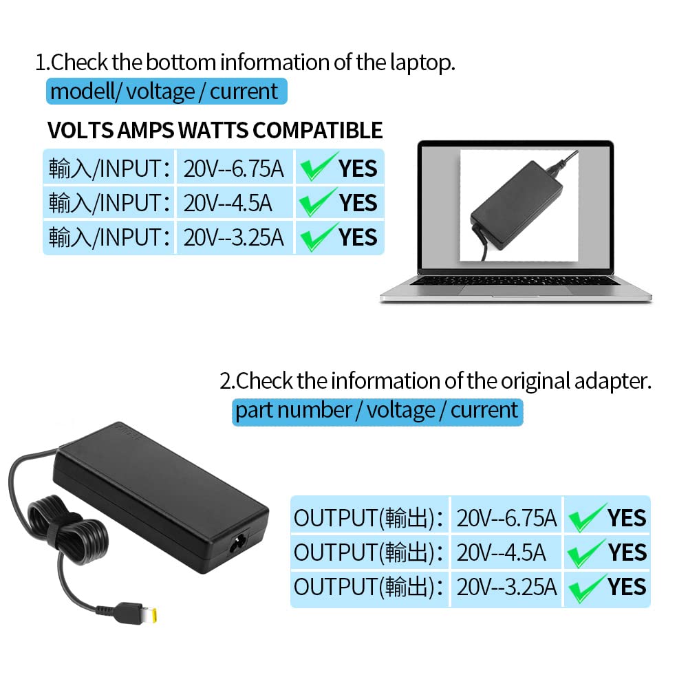 170W Ac Adapter Charger Fit For Lenovo Thinkpad P1 P50 P51 P52 P53 P70 P71 P73 W540 W541 T540P Adl170Ndc2A Adl170Ndc3A Adl170Nlc