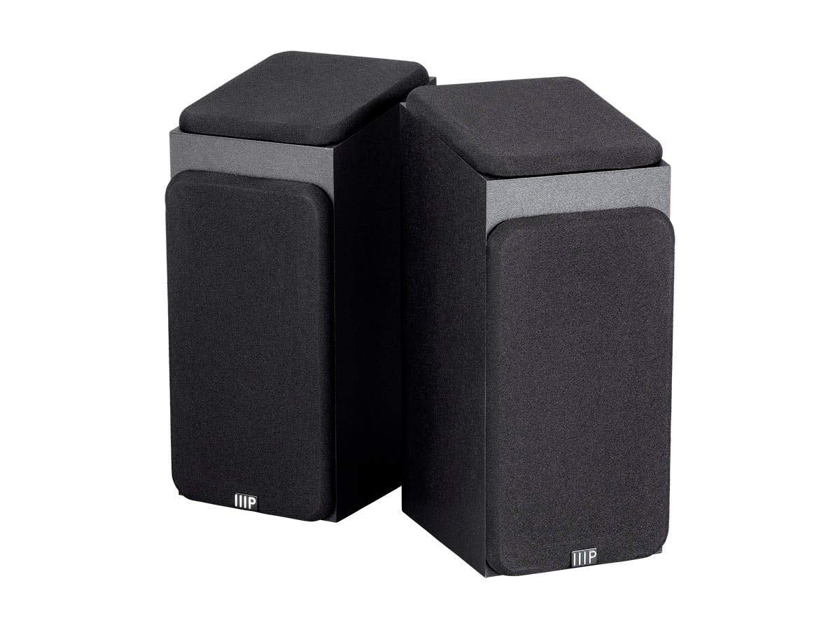 Monoprice Premium Immersive Satellite Speakers   Pair, 3 Inch Woofer, 3/4Inch Aluminum Dome, 100 Watt Input Power, Black