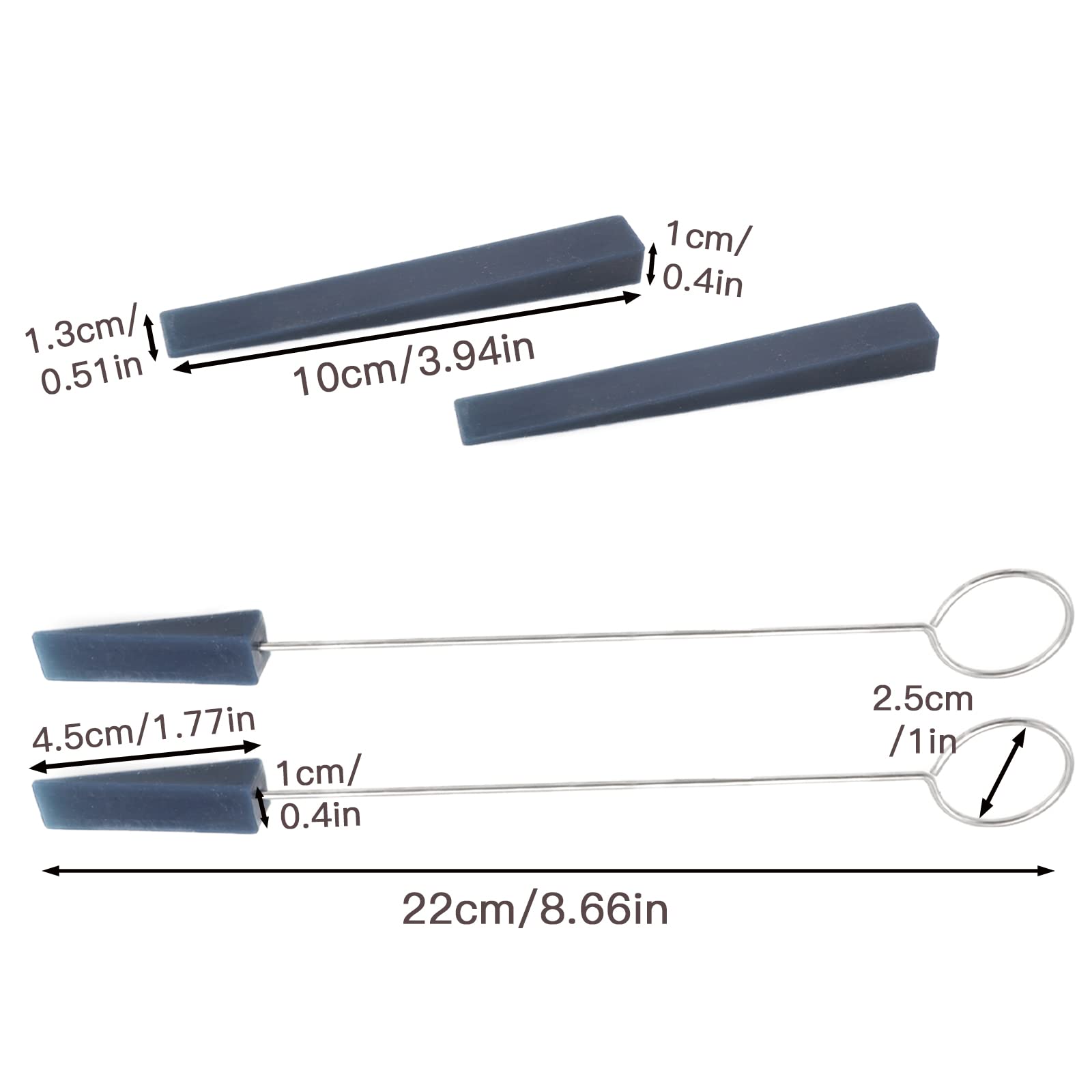 Cheerock 6Pcs Piano Tuning Kit Professional Piano Tuning Tools Kit Including 1 Piano Tuning Wrench 2 Piano Mutes 2 Piano Mute Wi