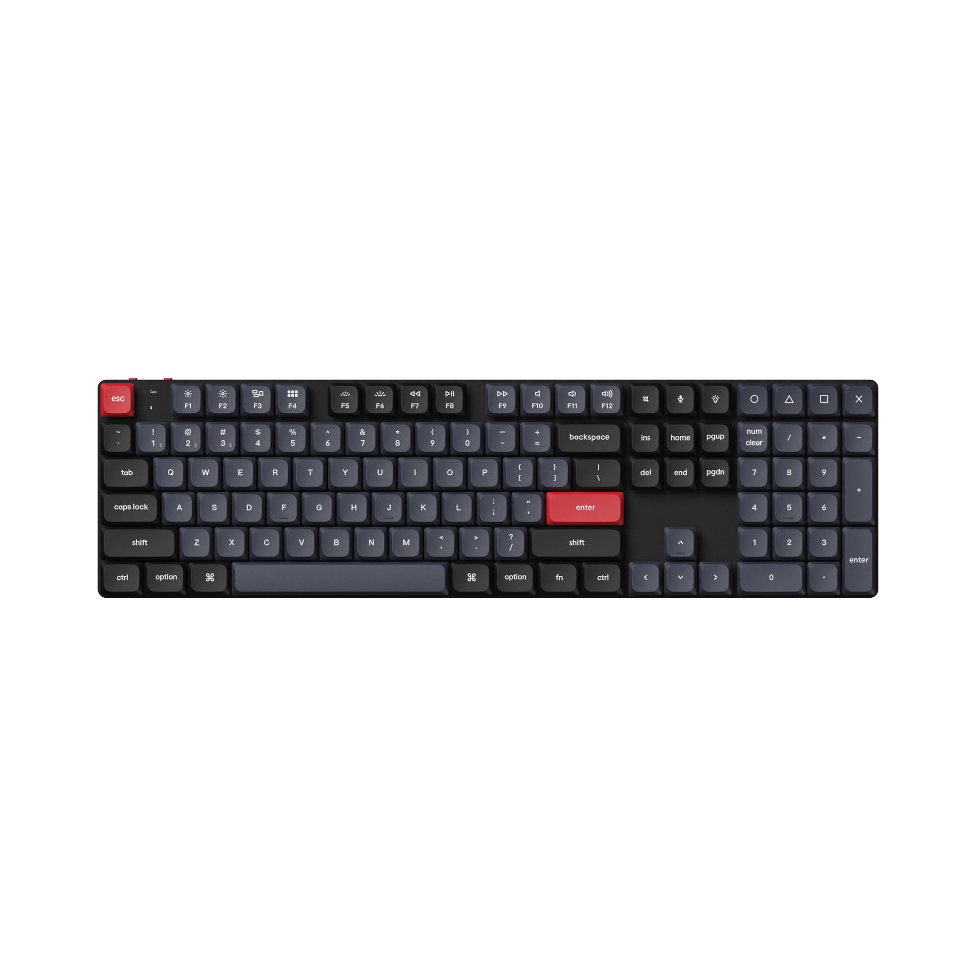 Keychron K5 Pro QMK/VIA Custom Wireless Mechanical Keyboard, HotSwappable Full Size Layout 108 Keys Programmable, UltraSlim RG