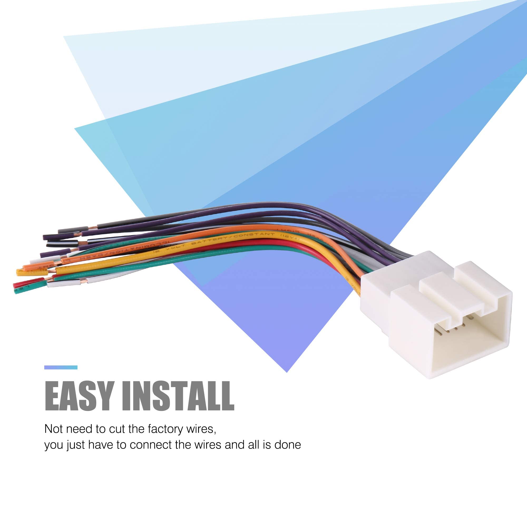 Rdbs Car Radio Wire Harness To Install An Aftermarket Stereo Receiver Fit For 1998 2009 Ford Vehicles