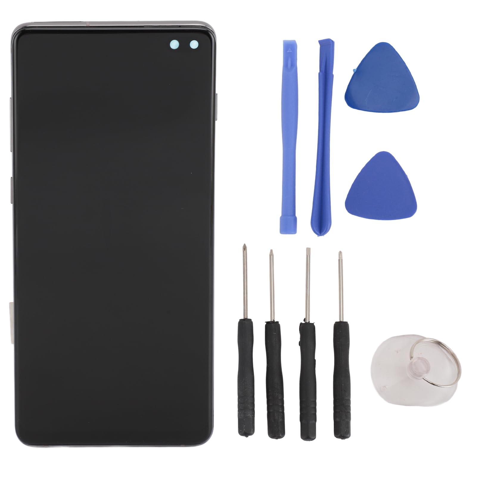 Yunseity Phone Screen Replacement For Galaxy S10 Plus, Lcd Display Touch Screen Digitizer Assembly With Frame And Repair Tools, 