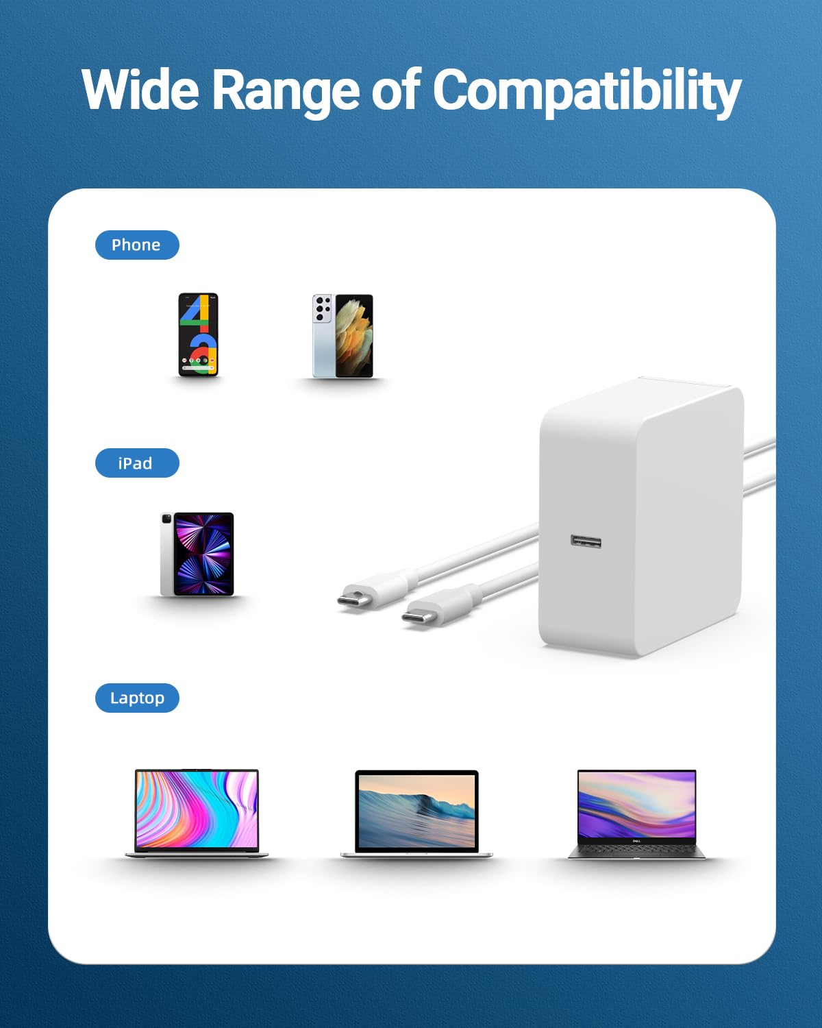 65W Usb C Laptop Charger For Samsung Galaxy Book 360, Galaxy Book Pro 13.3'' 15.6'' Ep Ta865 Np950Qdb Np930Qdb Np935Qdc Np950Xdb