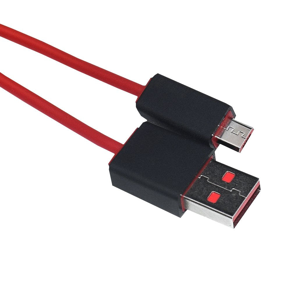 3.3Ft Replacement Micro Usb Charging Cable Charger Cord Compatible With Beats By Dr Dre Studio 2.0, Beats Solo Wireless, Beats Pill Mini Wireless Headphones (Red)
