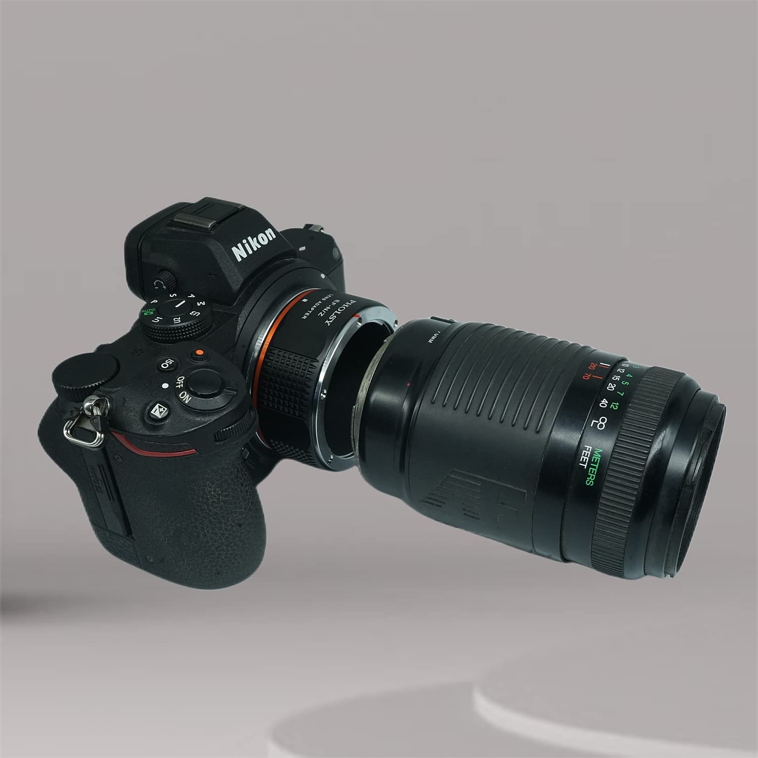 Pholsy Lens Mount Adapter Manual Focus For Canon Eos Ef Mount Lens To Nikon Z Mount Camera Body Compatible With Nikon Z Fc, Z30,