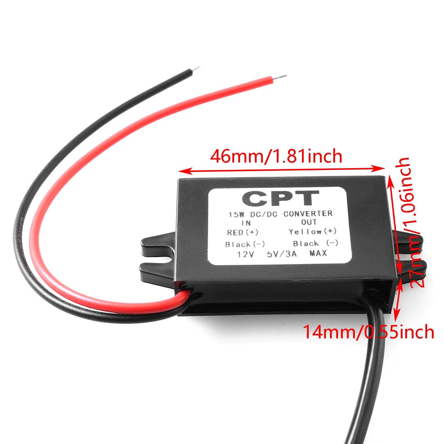 Dgzzi Dc Converter Buck Module 12V To Usb 5V 3A Dc Dc Converter Step Down Adapter For Car