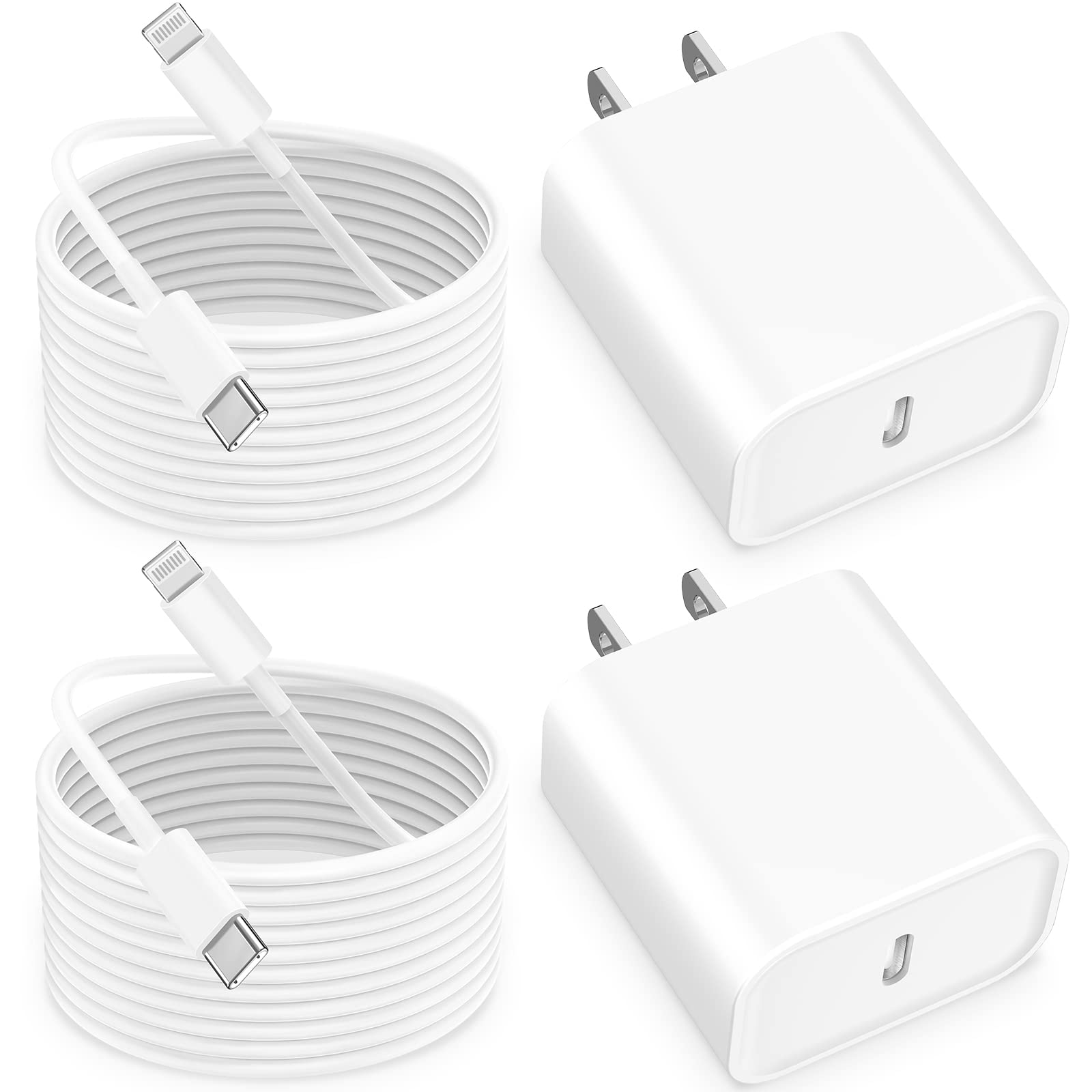 ?Mfi Certified?Iphone 14 Fast Charger, Linocell 2Pack 20W Pd Usb C Power Type C Wall Charger Adapter With 6Ft Type C To Lightnin