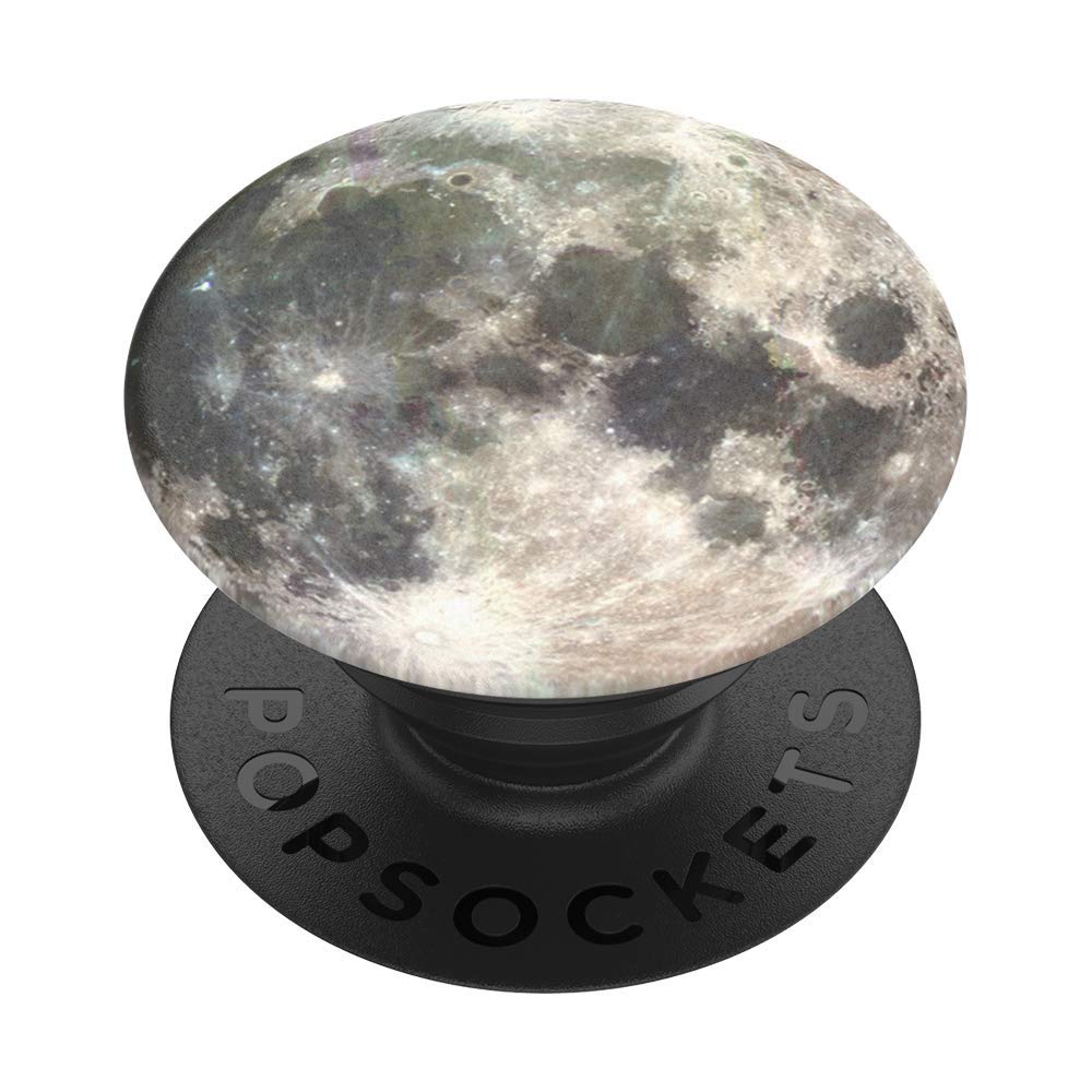 Popsockets Popgrip: Phone Grip And Phone Stand, Collapsible, Swappable Top, Moon