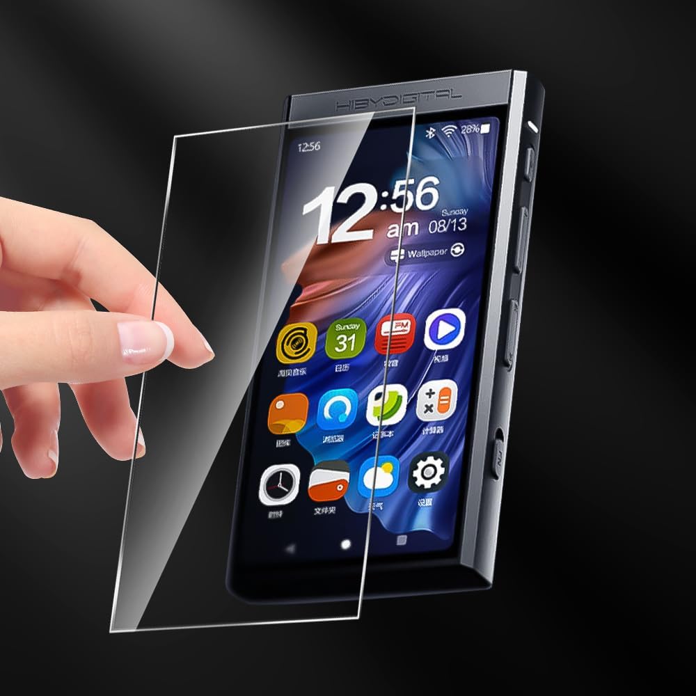 Audiopartner Soft Crystal Clear Tpu Protective Shell Skin Case Cover For Hiby Digital M300 Hifi Music Player (Clear Case And Gla