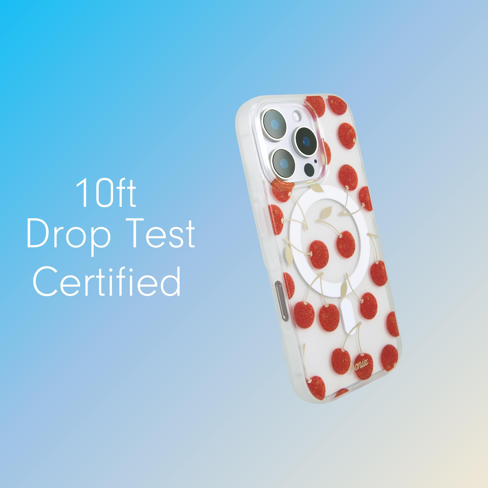 Sonix Case For Iphone 16 Pro Max | Compatible With Magsafe | 10Ft Drop Tested | Cherry On Top