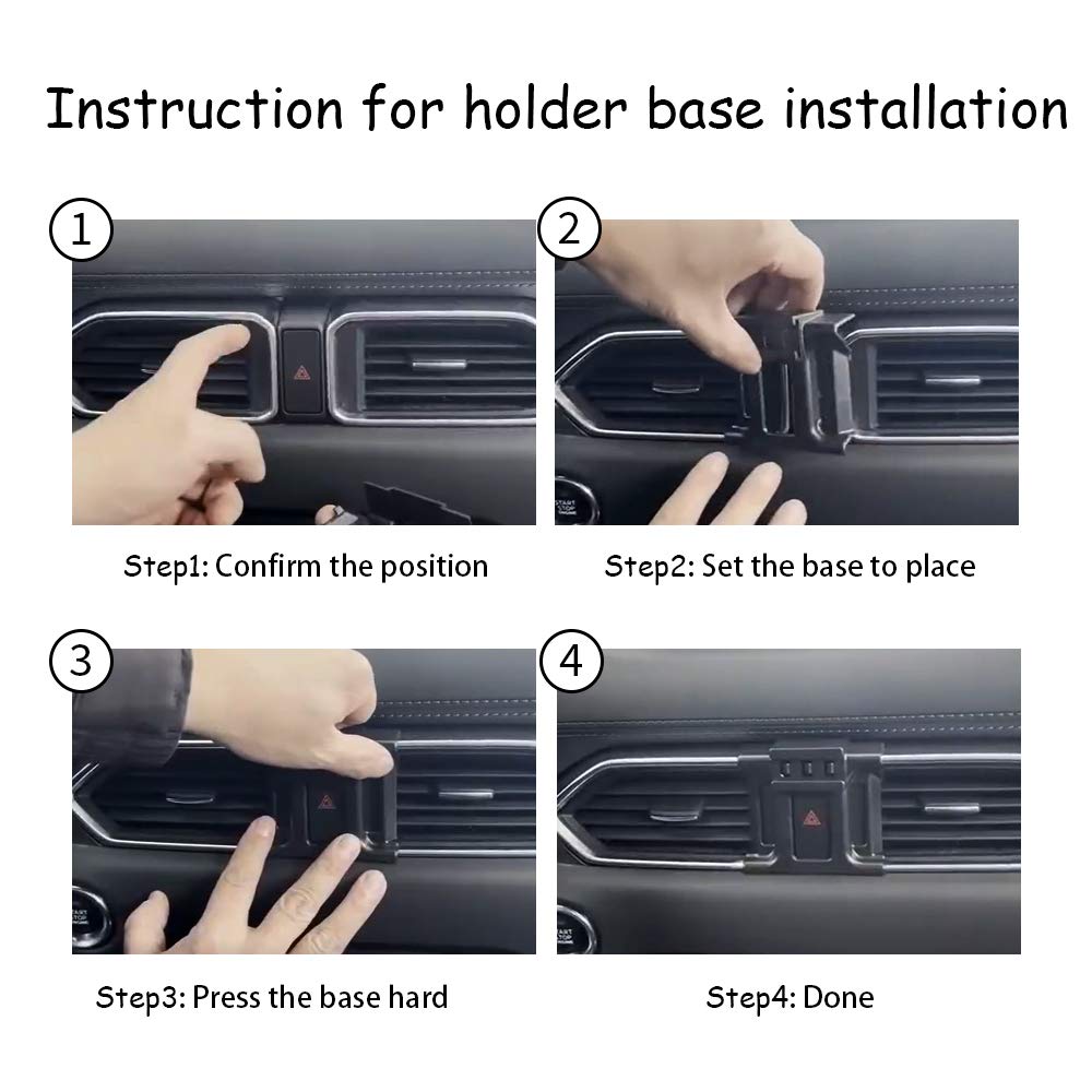 Musttrue Car Phone Holder For Mazda Cx 5 2017 2018 2019 2020 2021 2022 2023 2024 2025 Cx5 Auto Accessories Navigation Bracket In